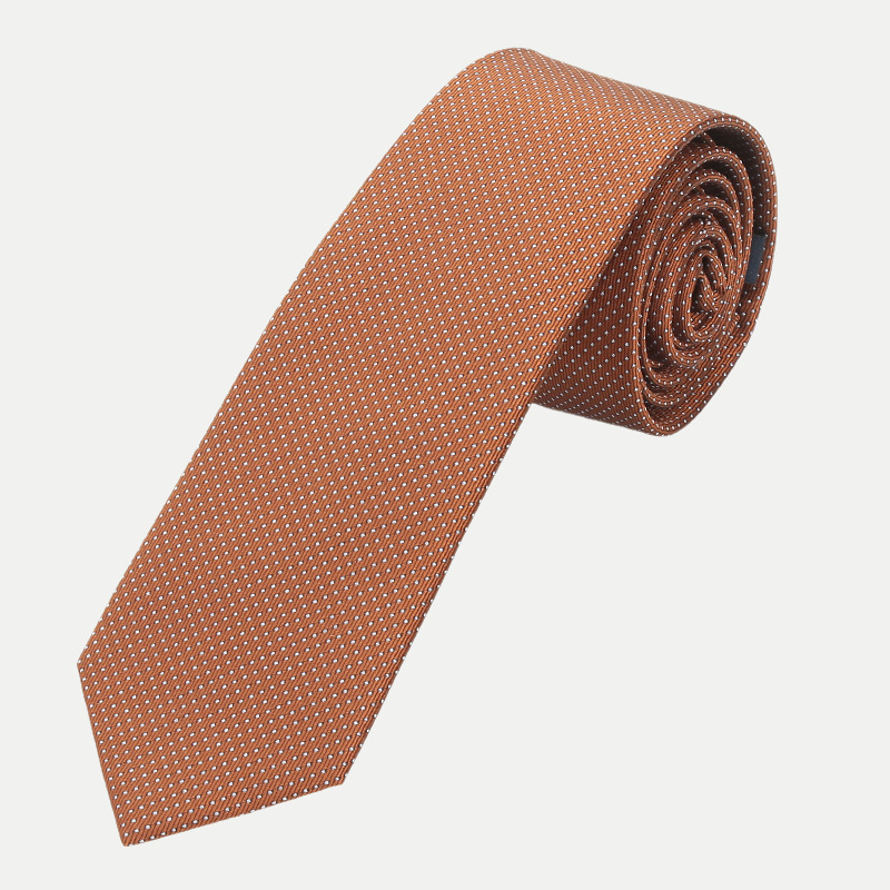 Krawatte Picote 6 cm Braun