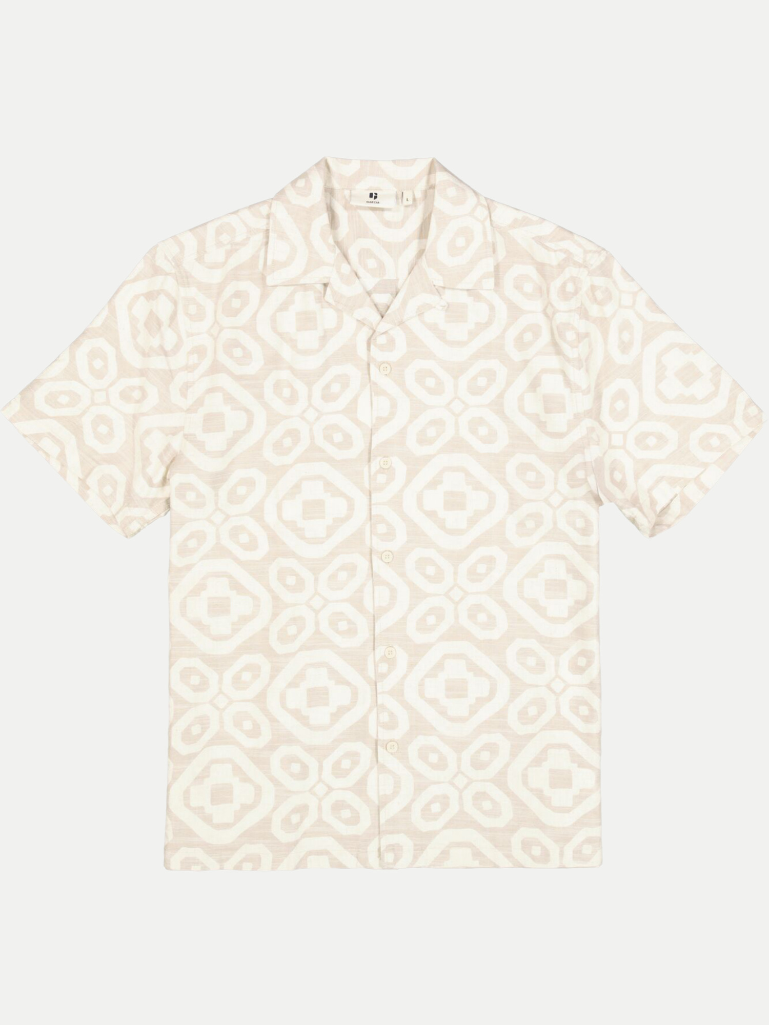 Garcia Hemd mit Druck Beige L