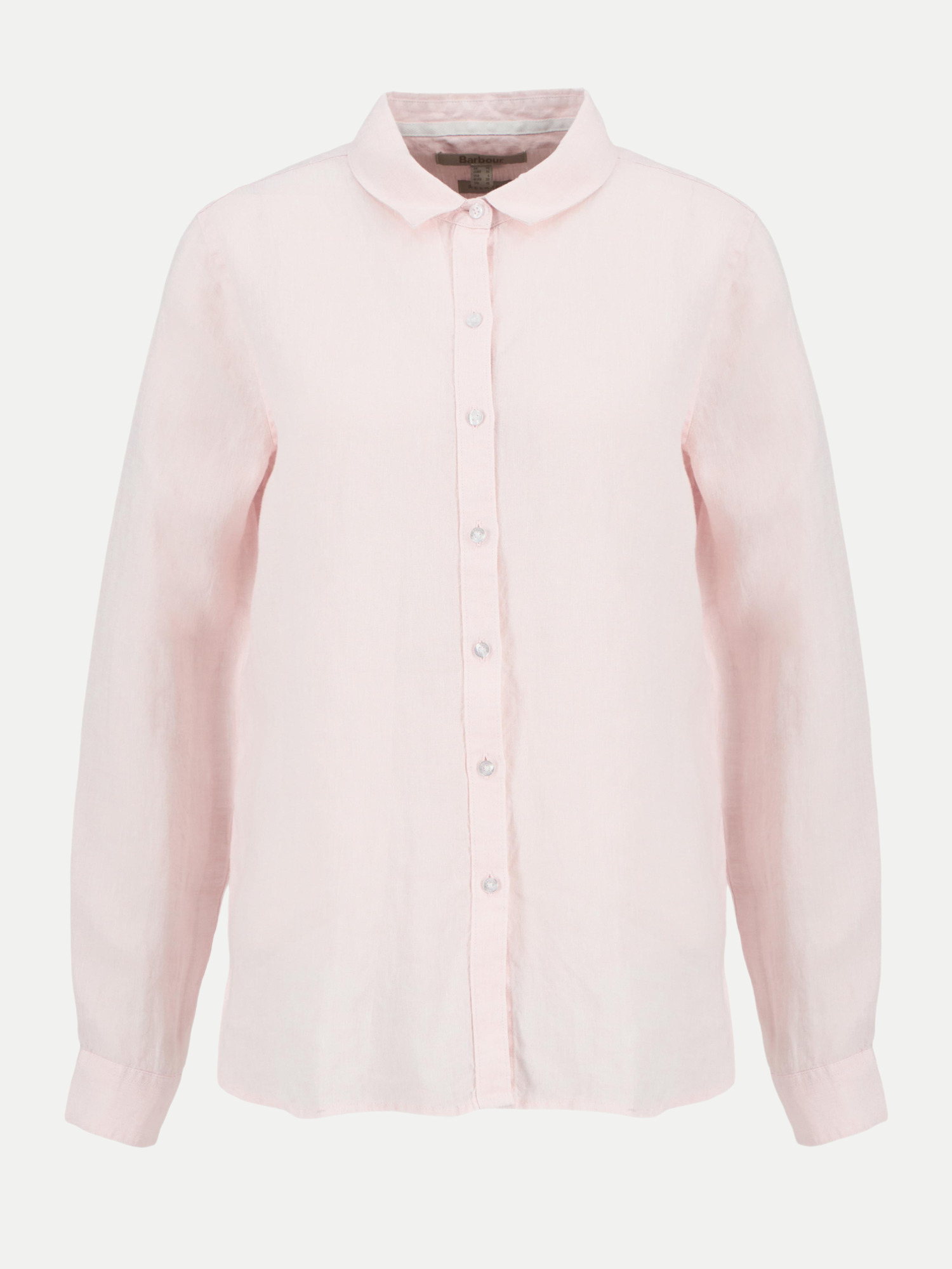 Barbour Leinenbluse Marine Rosa 38