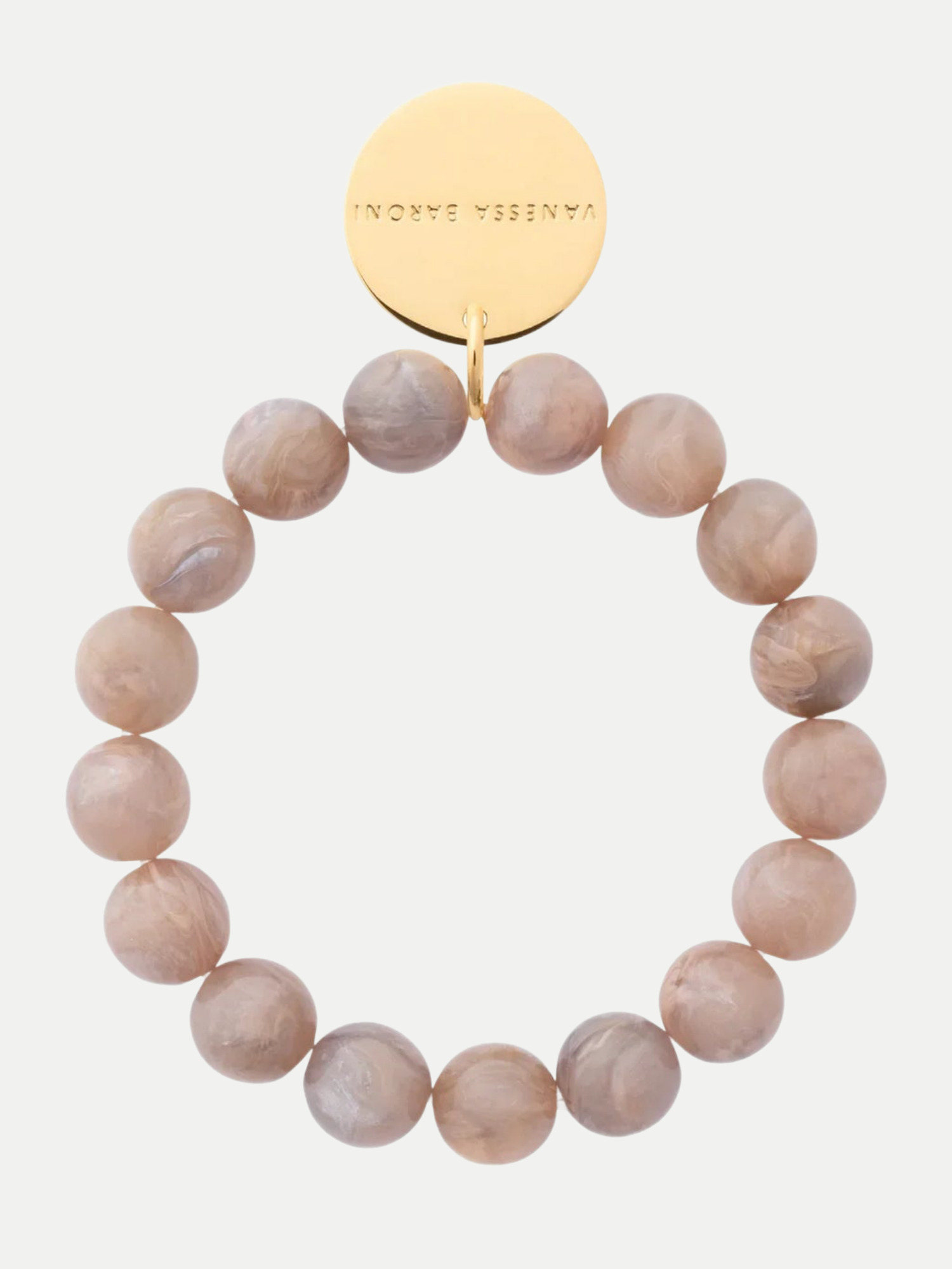 Mini Beads Flex Bracelet Beige