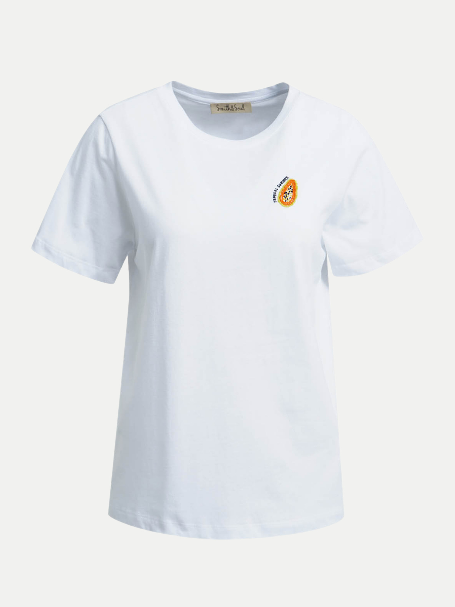 Regular-Fit T-Shirt mit Print Weiß M