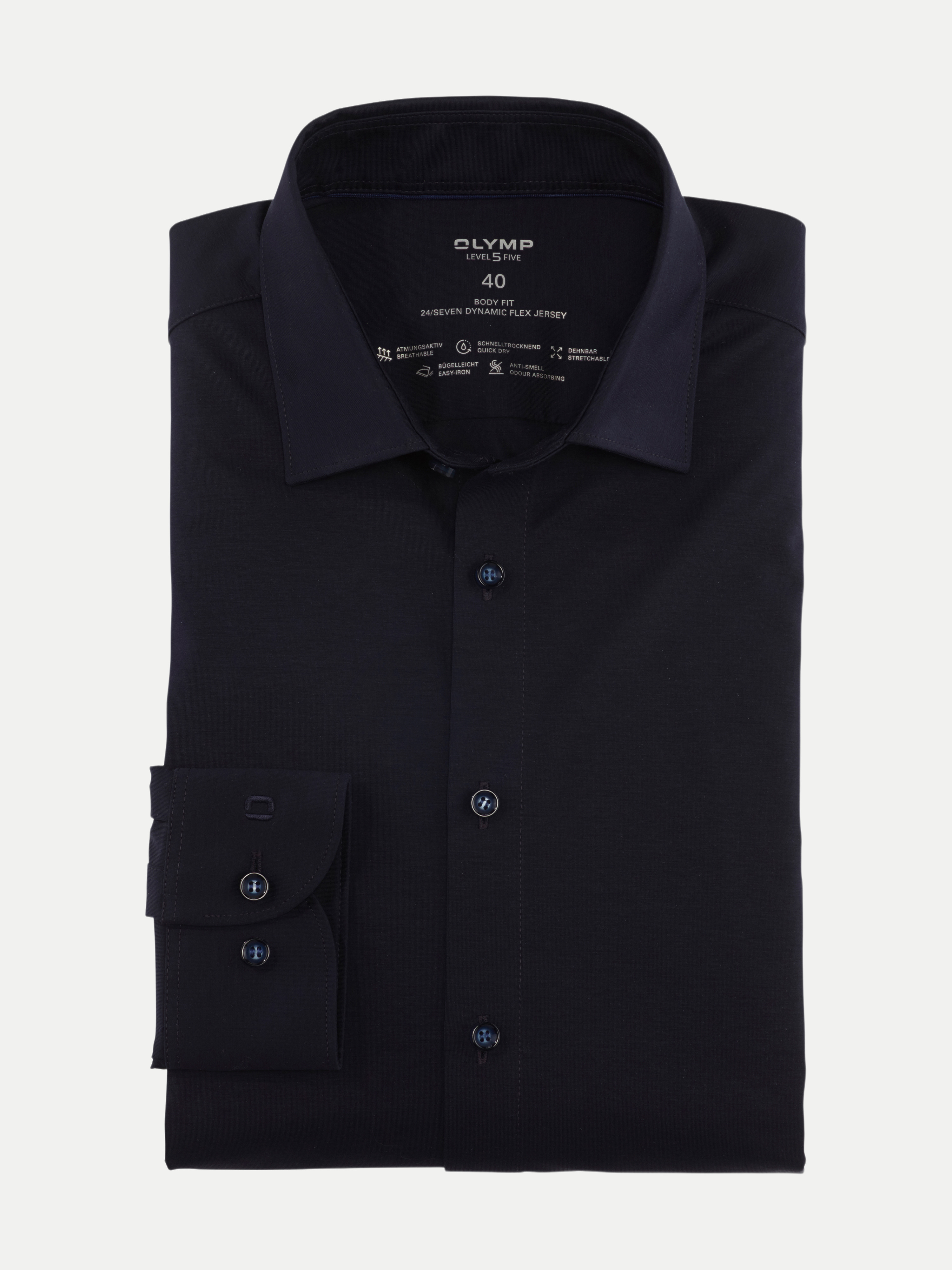 Businesshemd Level Five 24/Seven Schwarz 42