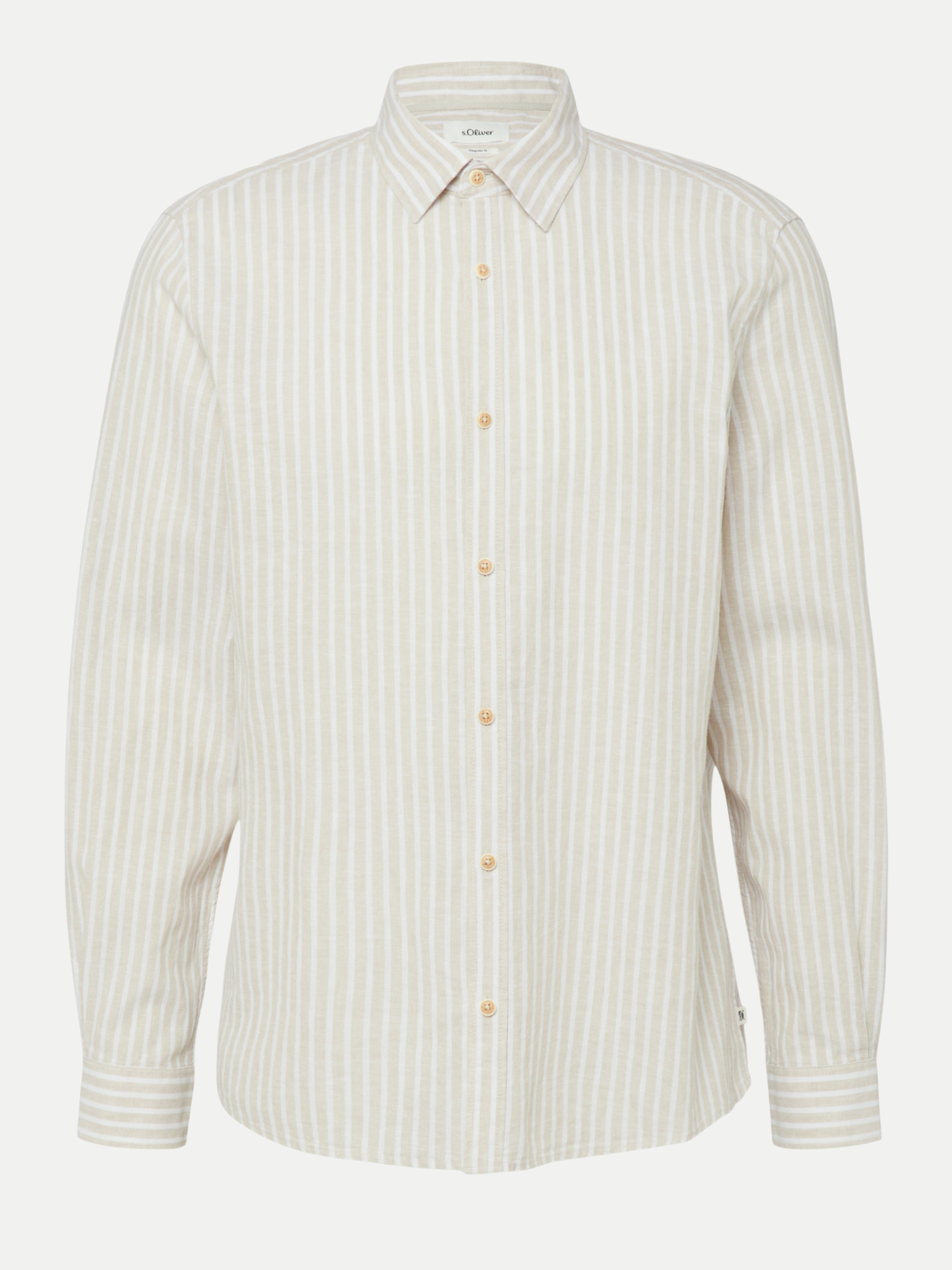 RED LABEL Hemd mit Streifen-Muster Beige XXL