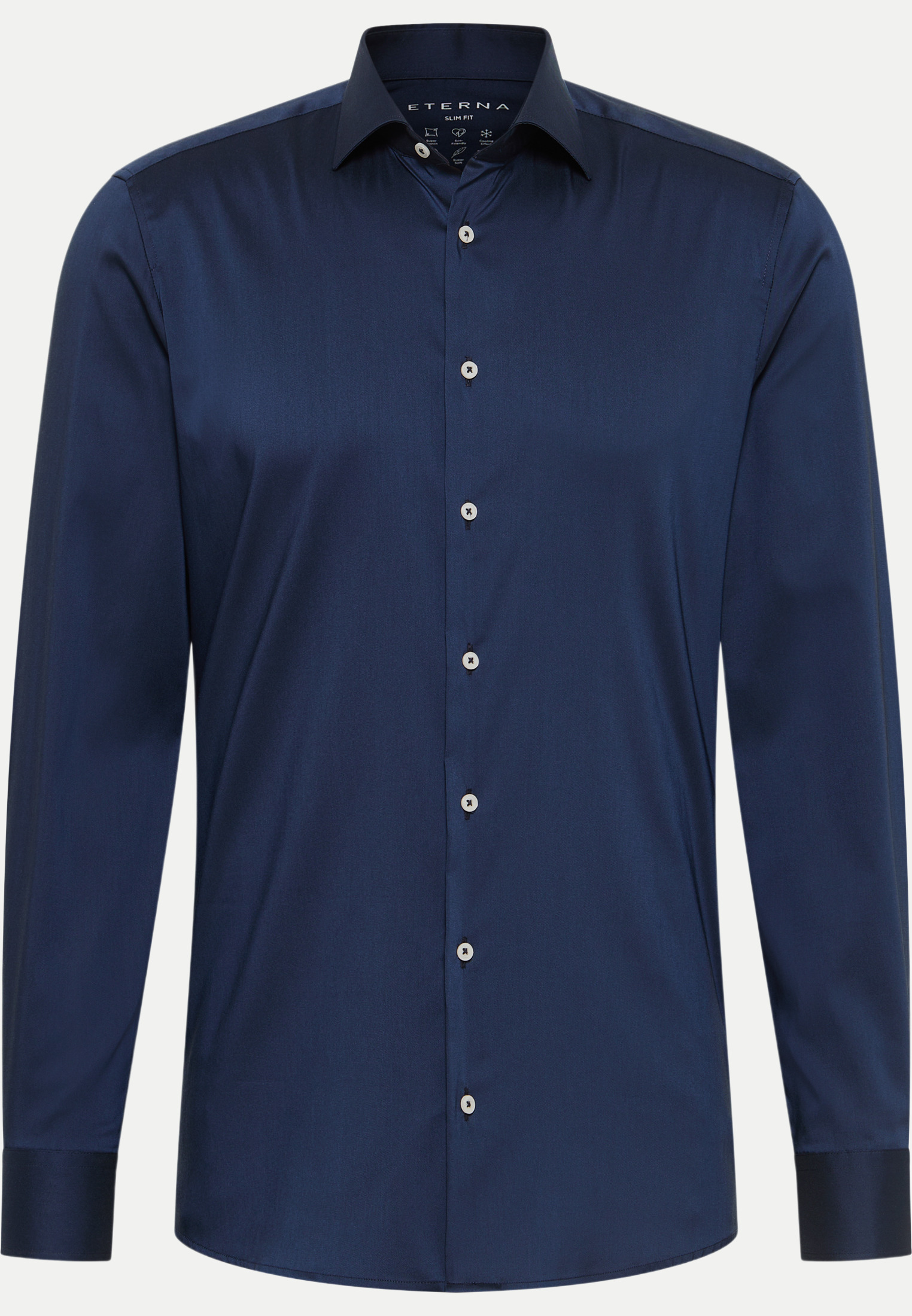 Eterna Cityhemd Blau 43