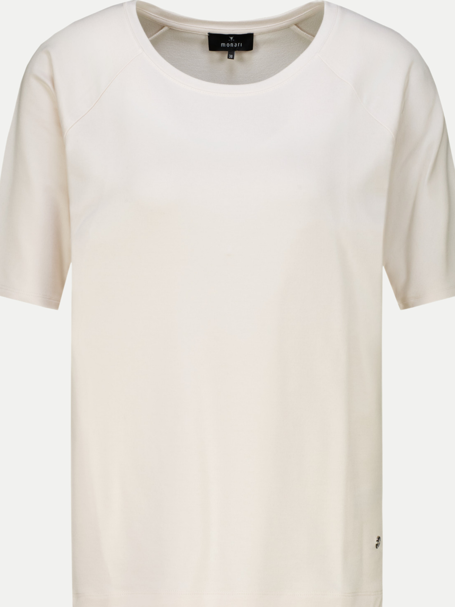 Monari Basic-T-Shirt Weiß 38