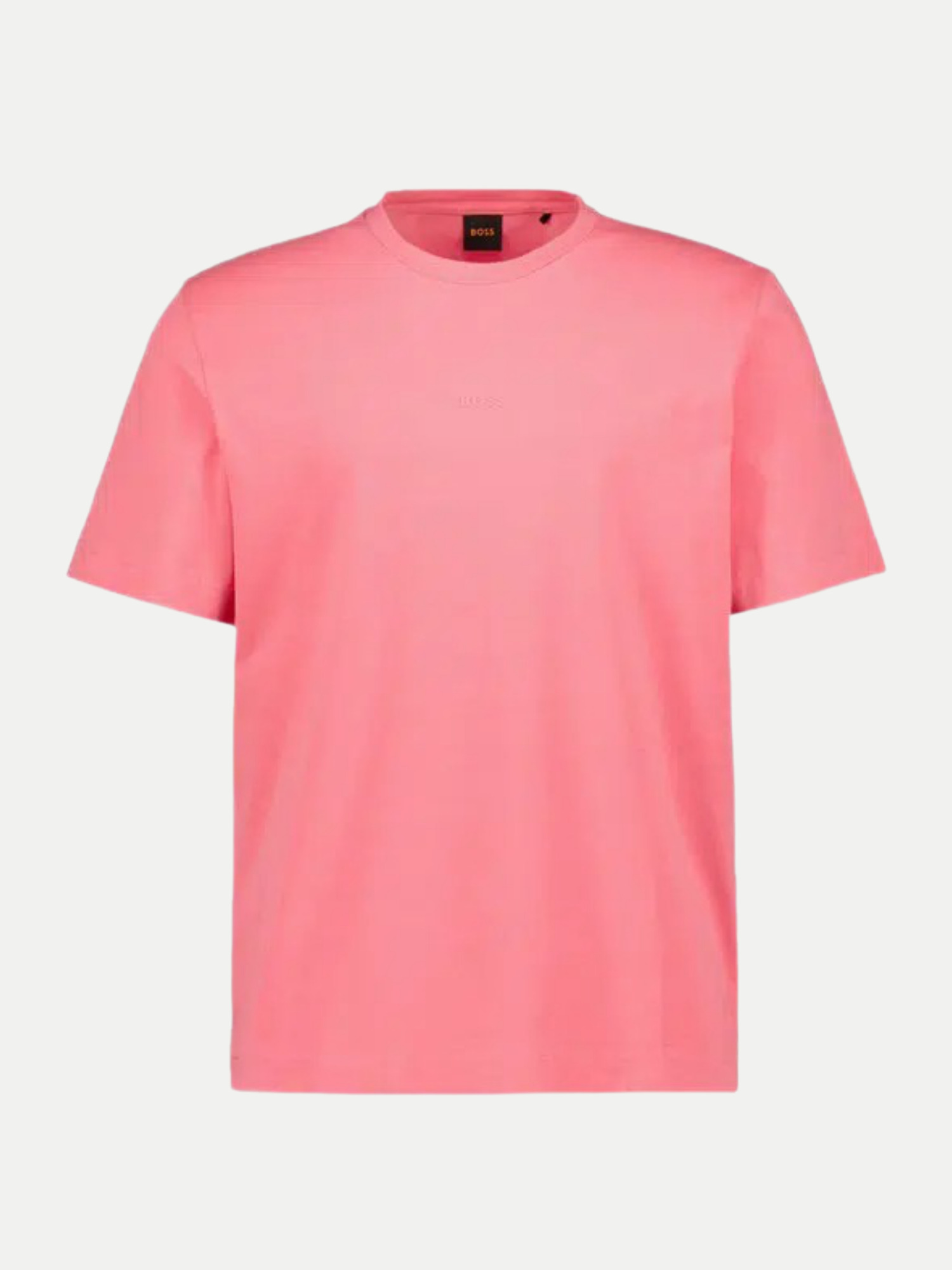 Orange T-Shirt mit Logoprint Pink L