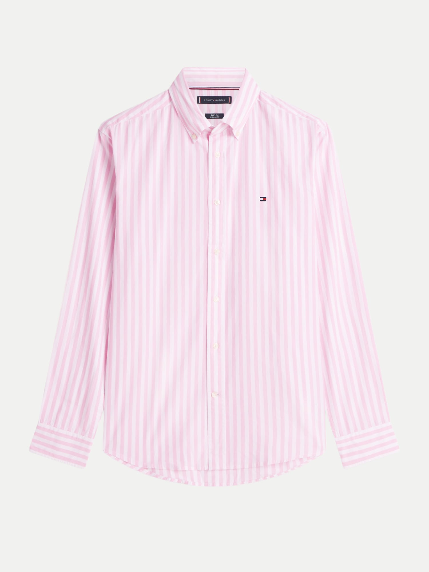 Regular-Fit Popeline-Hemd Rosa M