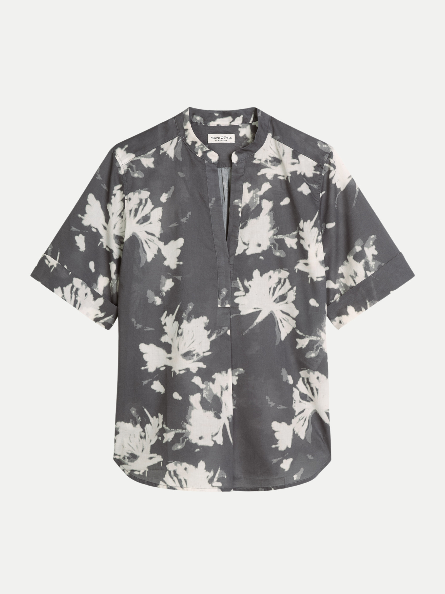 Marc O' Polo Bluse mit Allover-Print Grau 40