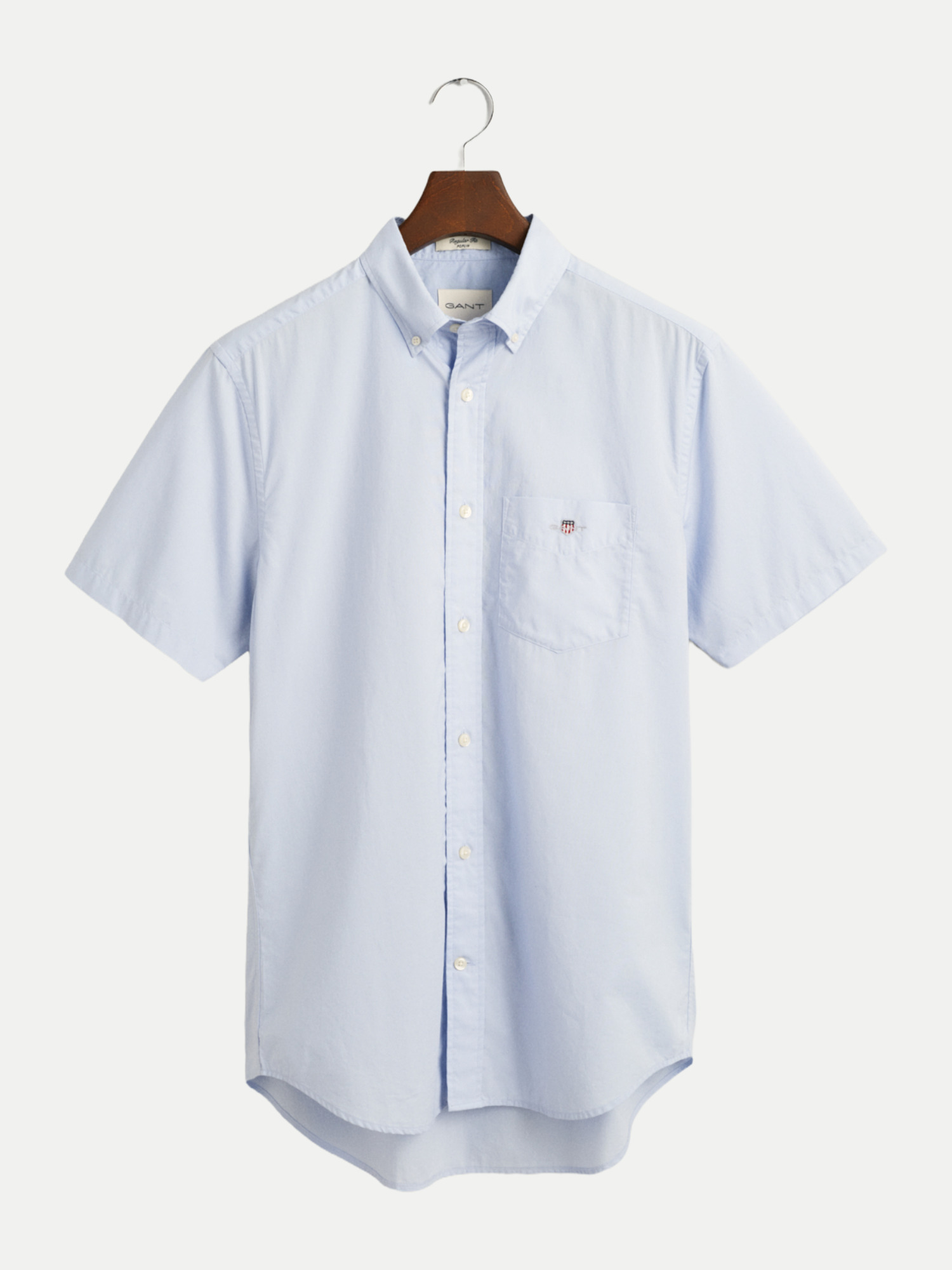Gant Kurzarmhemd Popeline Blau XXL