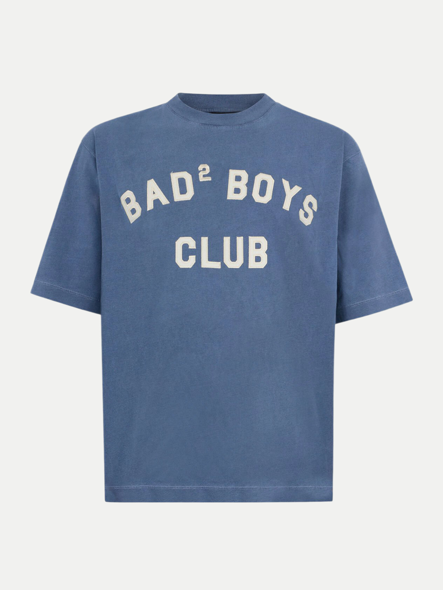 T-Shirt mit Frontprint Blau XL