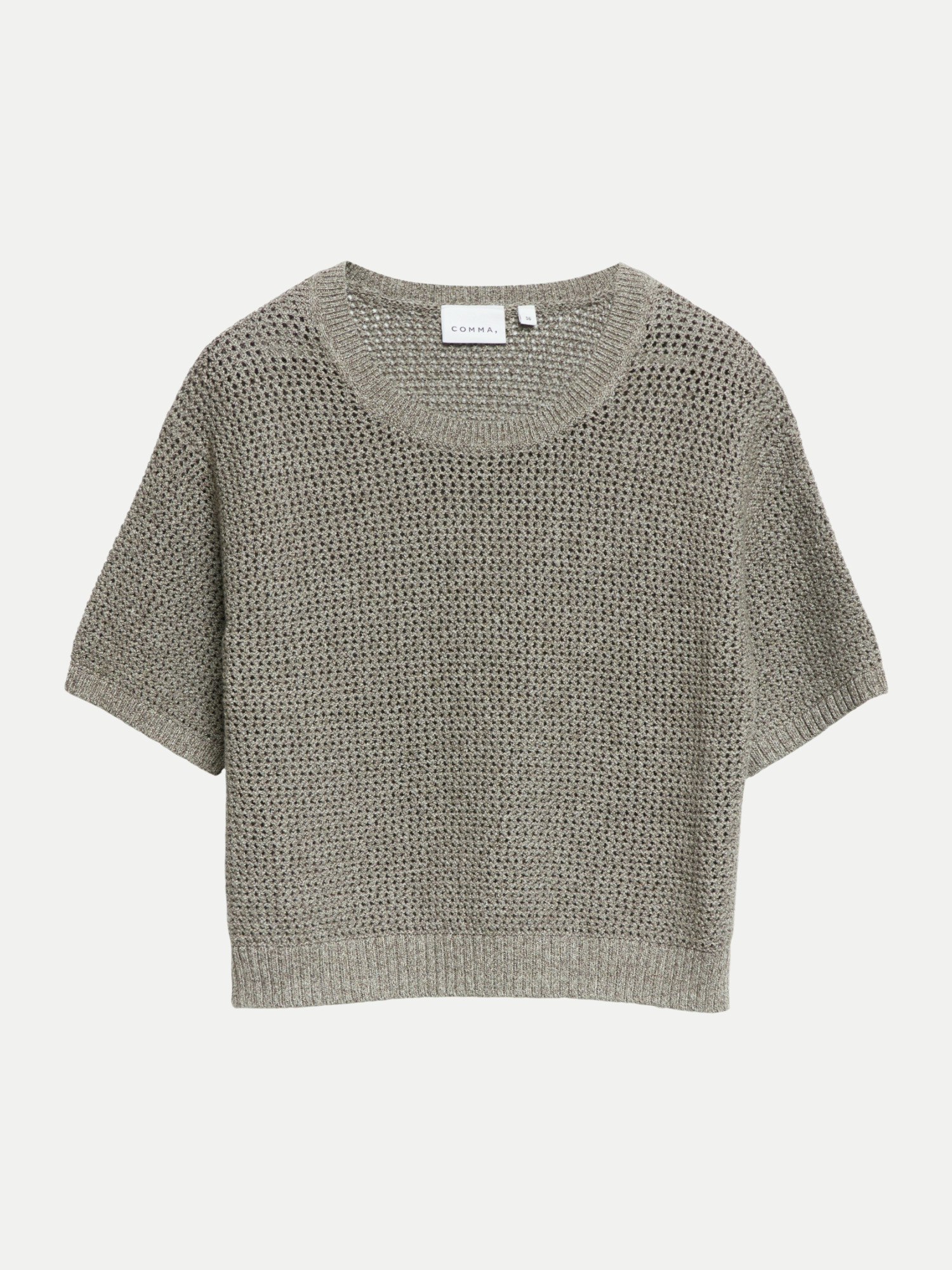 Strickpullover aus Ajourstrick Braun 34