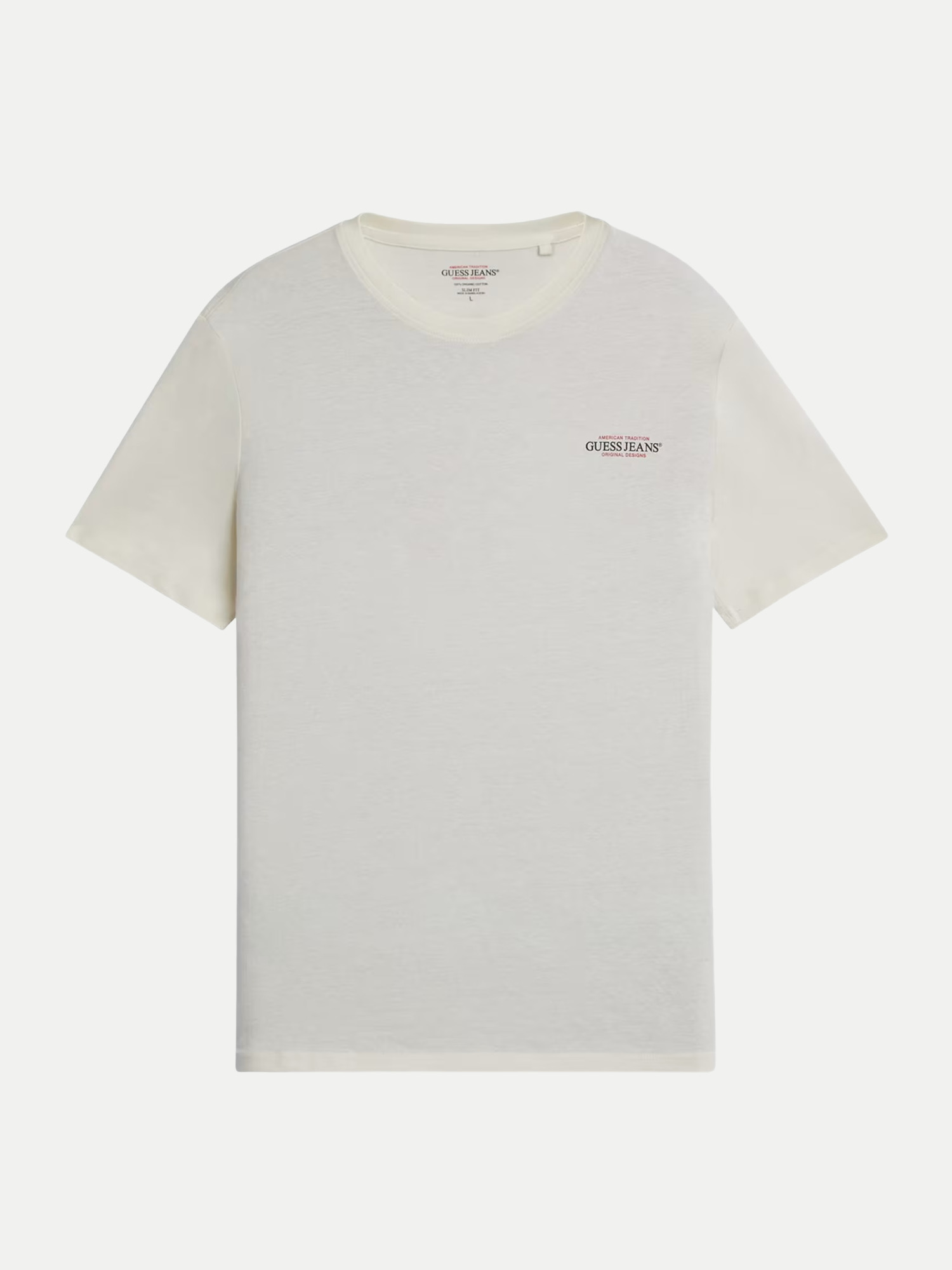 T-Shirt mit Brustlogo Weiß XXL