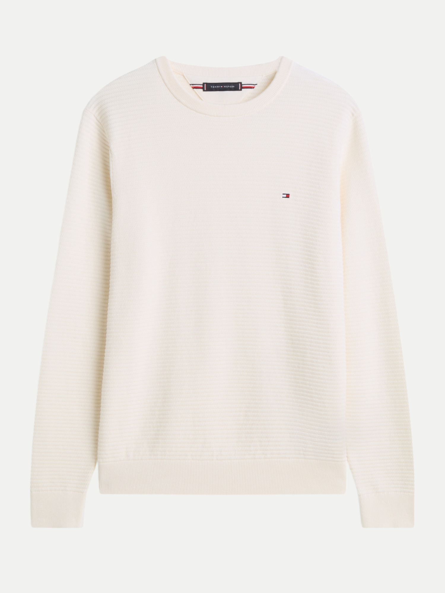 Sweatshirt mit Streifen Weiß L
