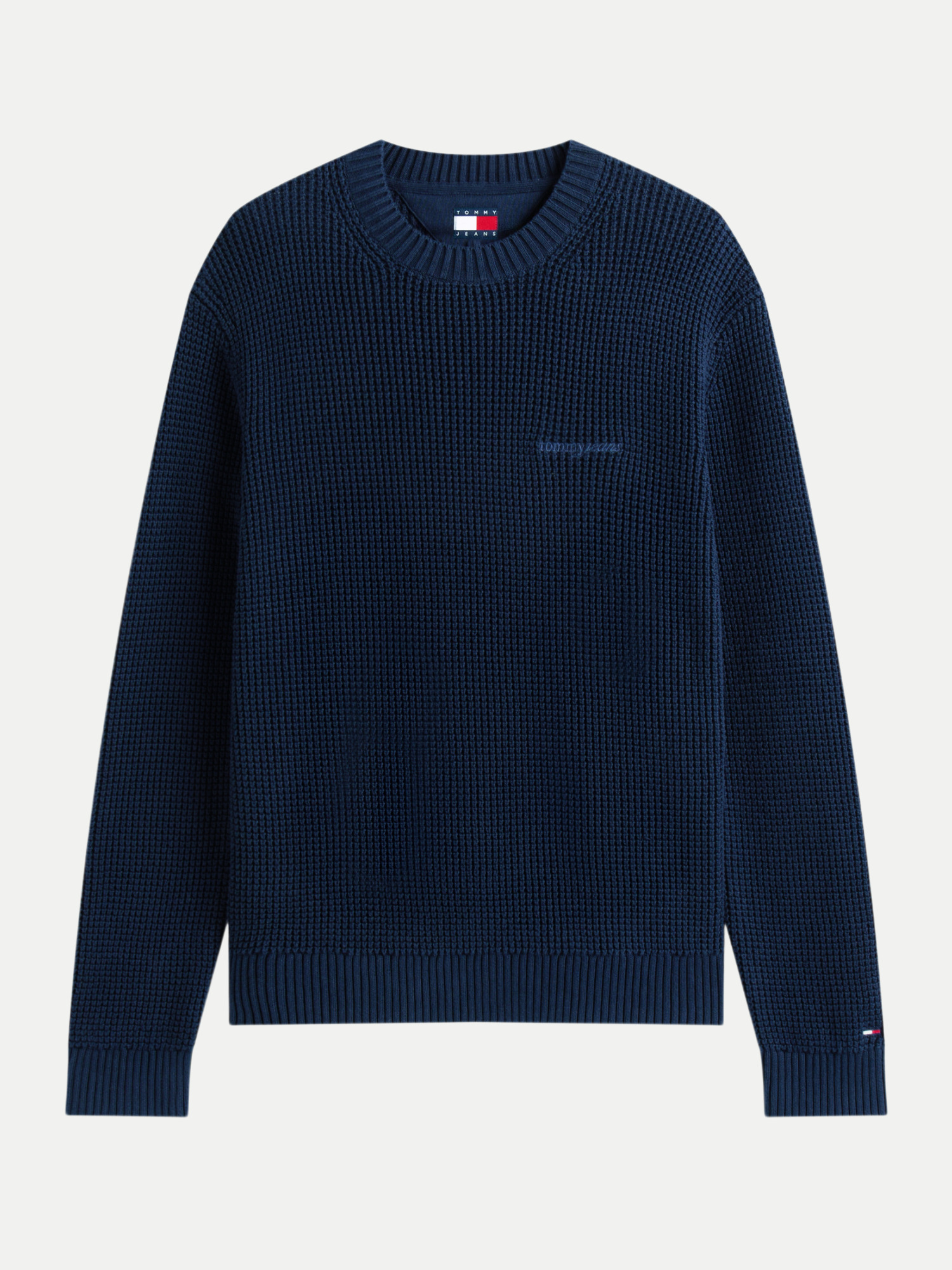Regular-Fit Pullover Gerippt Blau XXL