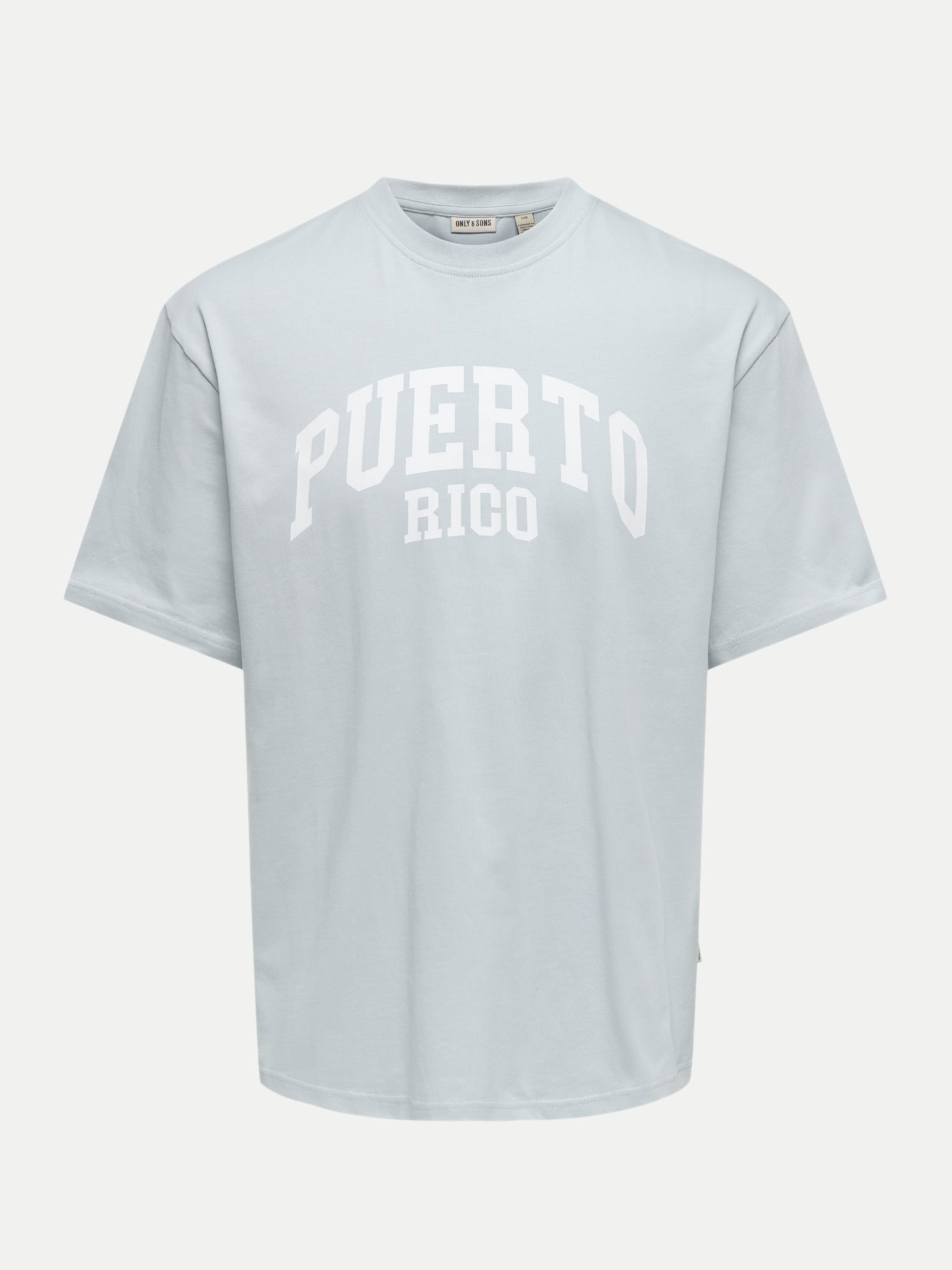 T-Shirt mit Schriftzug Grau XXL