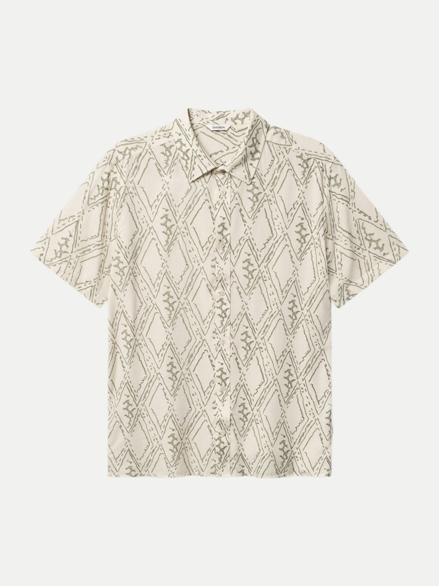 Gabba Kurzarm-Hemd Beige M