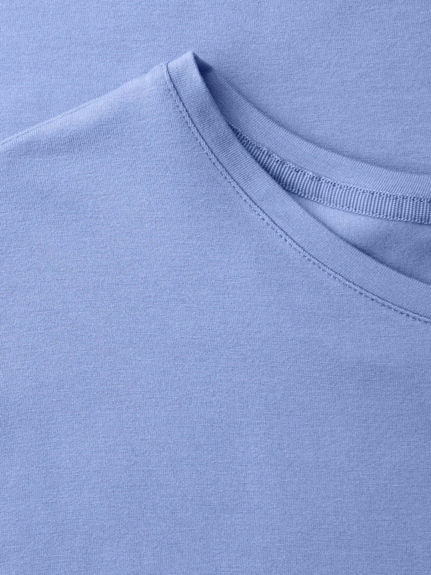 Bluse mit Rundhalsausschnitt Blau 38