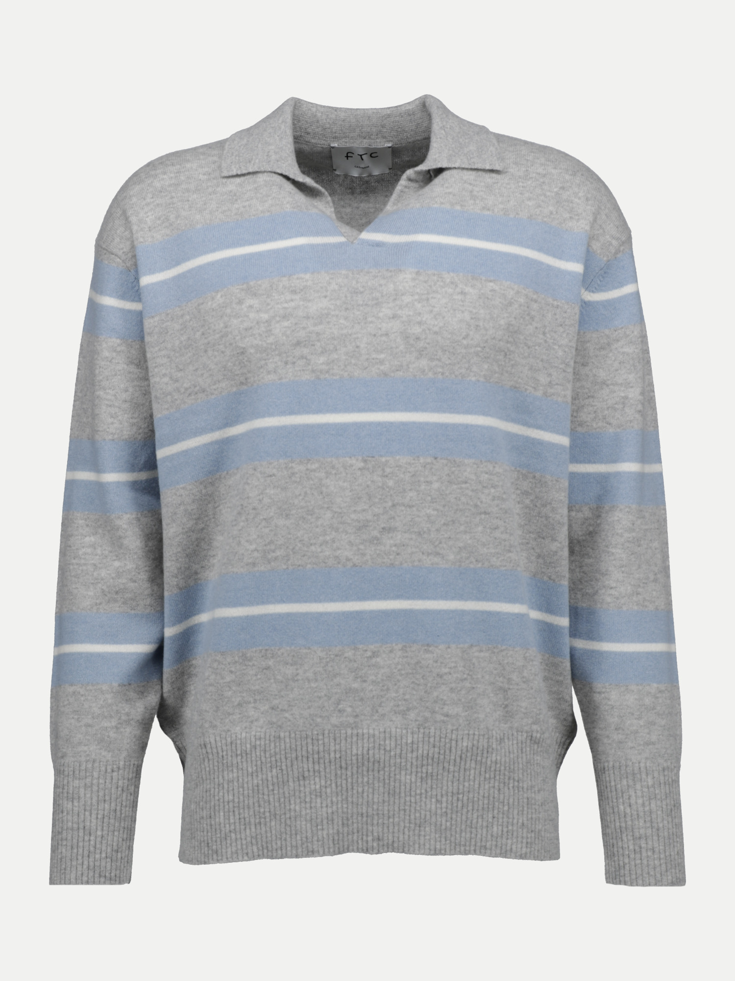 Polopullover mit Streifen Grau 52