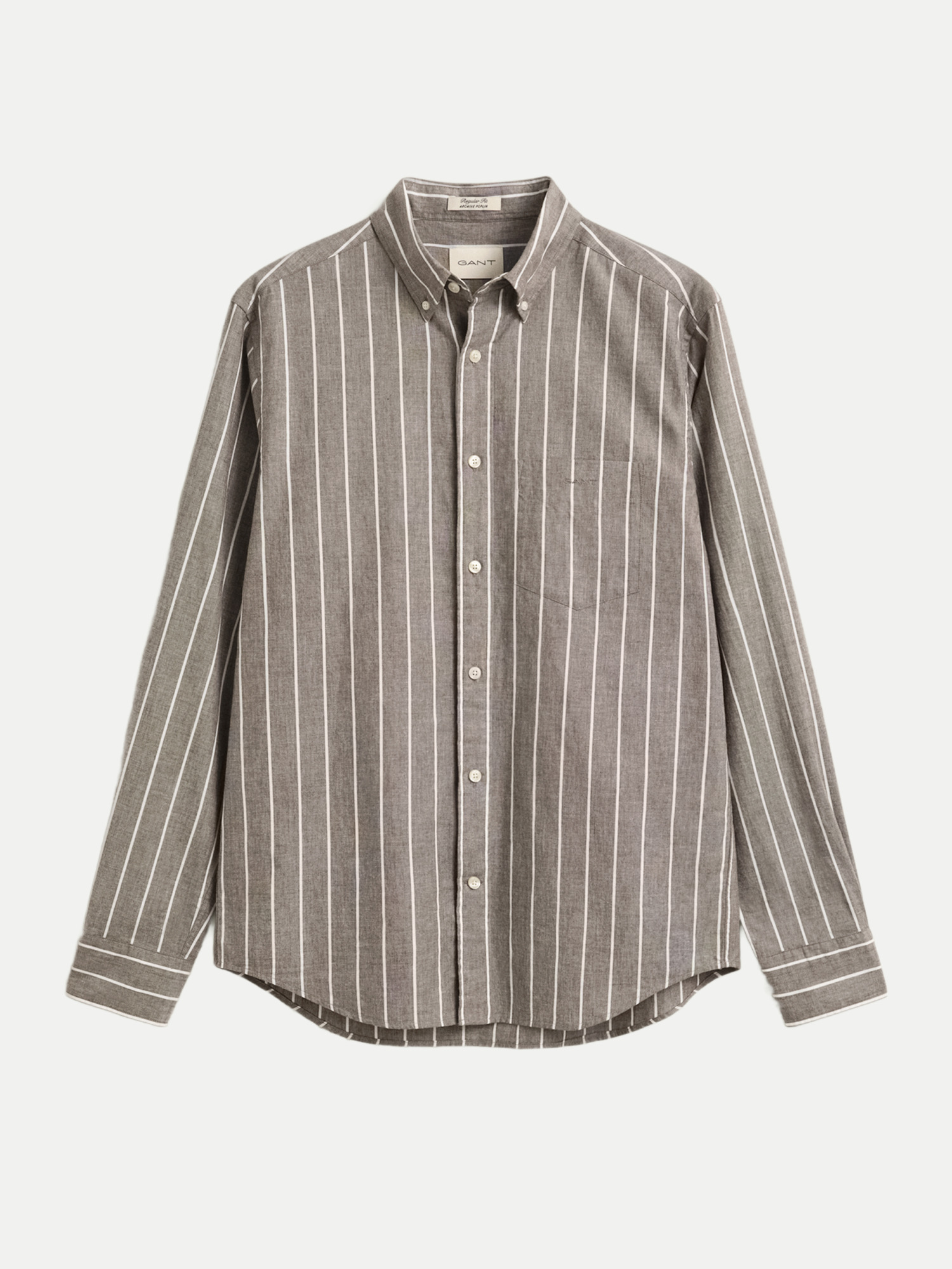 Regular-Fit Oxfordhemd Braun XL