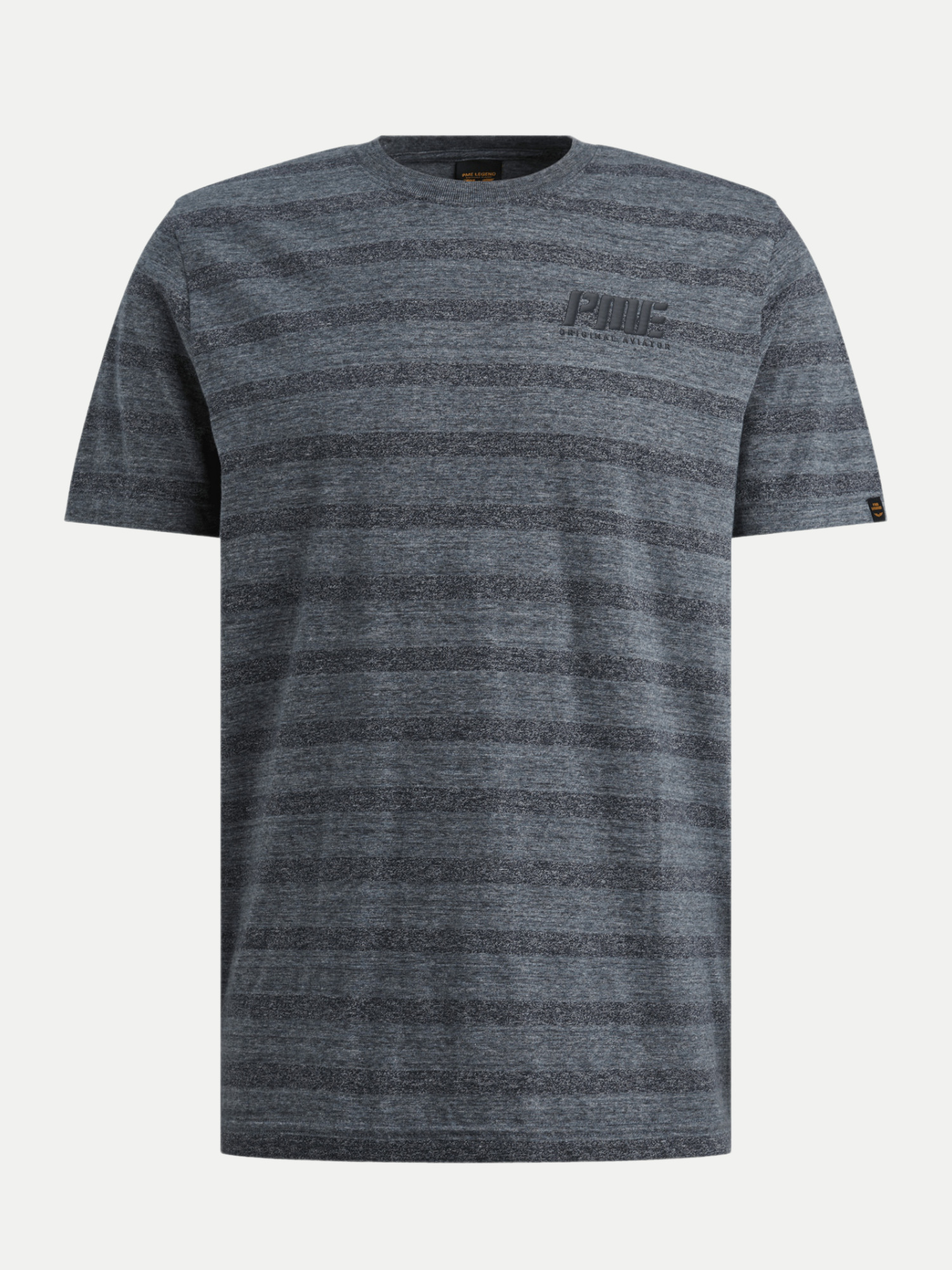 T-Shirt mit Streifenmuster Grau M