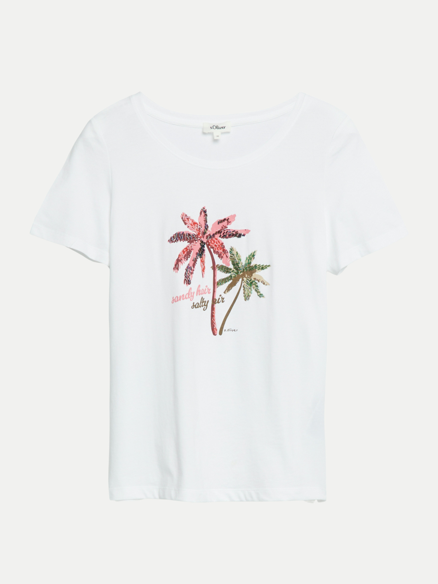 RED LABEL Regular-Fit T-Shirt mit Frontprint Weiß 44