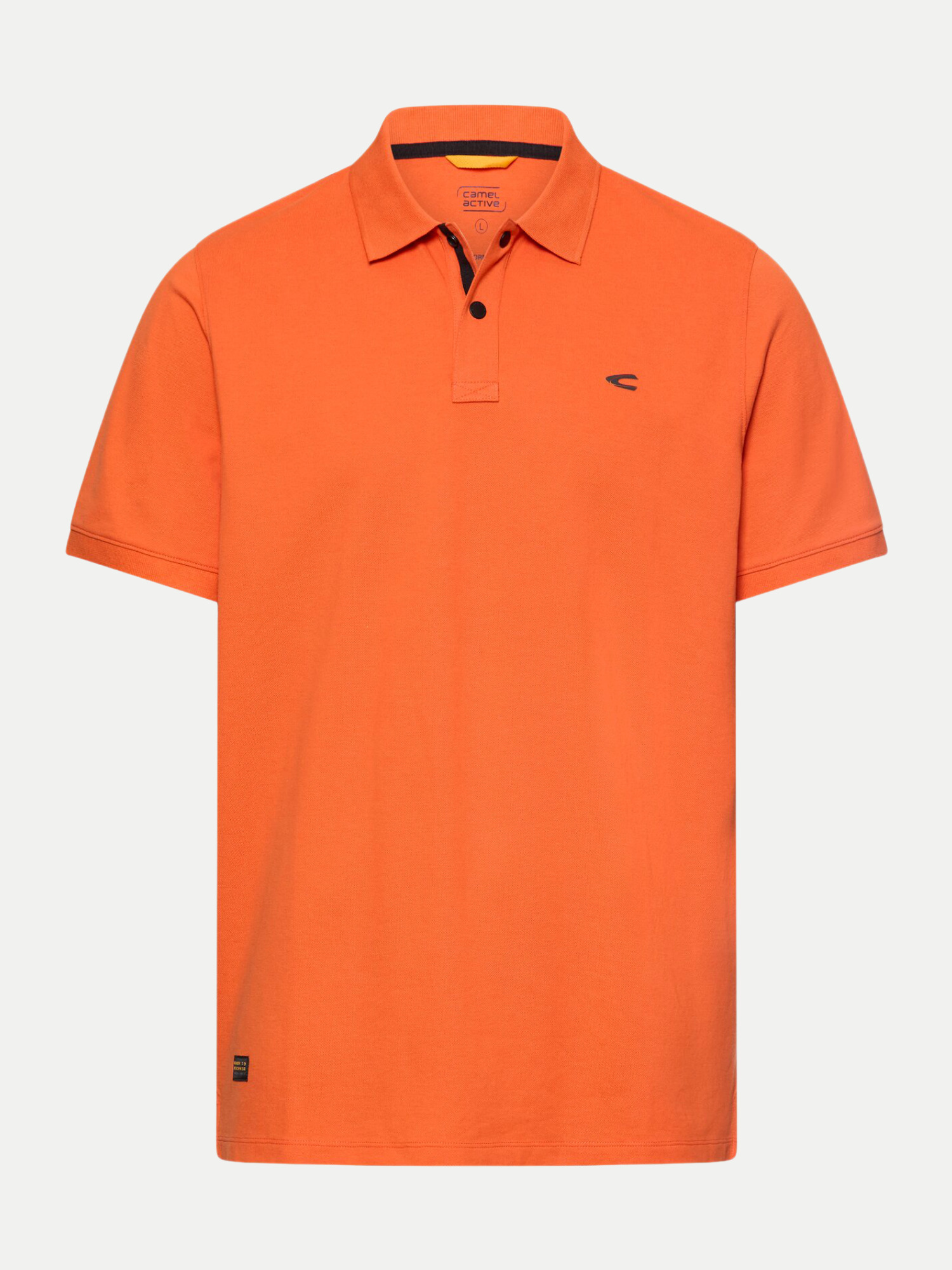 Poloshirt mit Kontrastdetails Orange XL