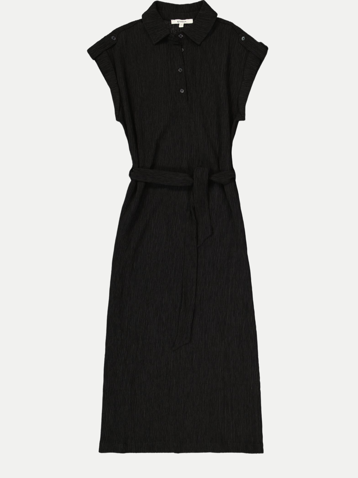 Garcia Hemdblusenkleid Schwarz M