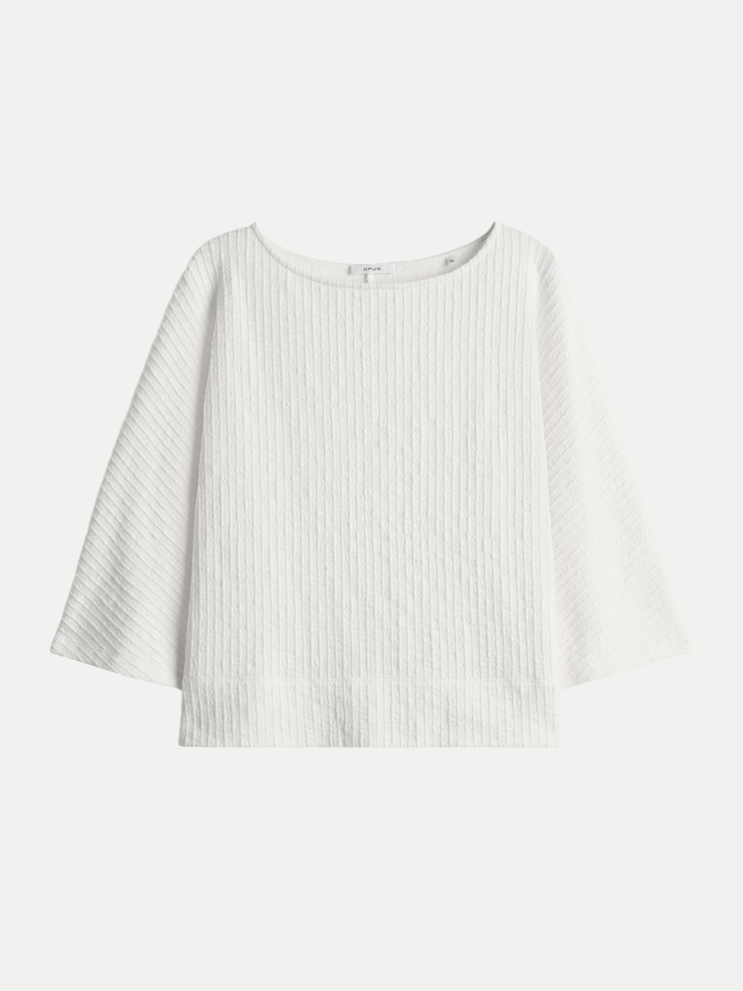 Strukturiertes Sweatshirt Gathena Weiß 38
