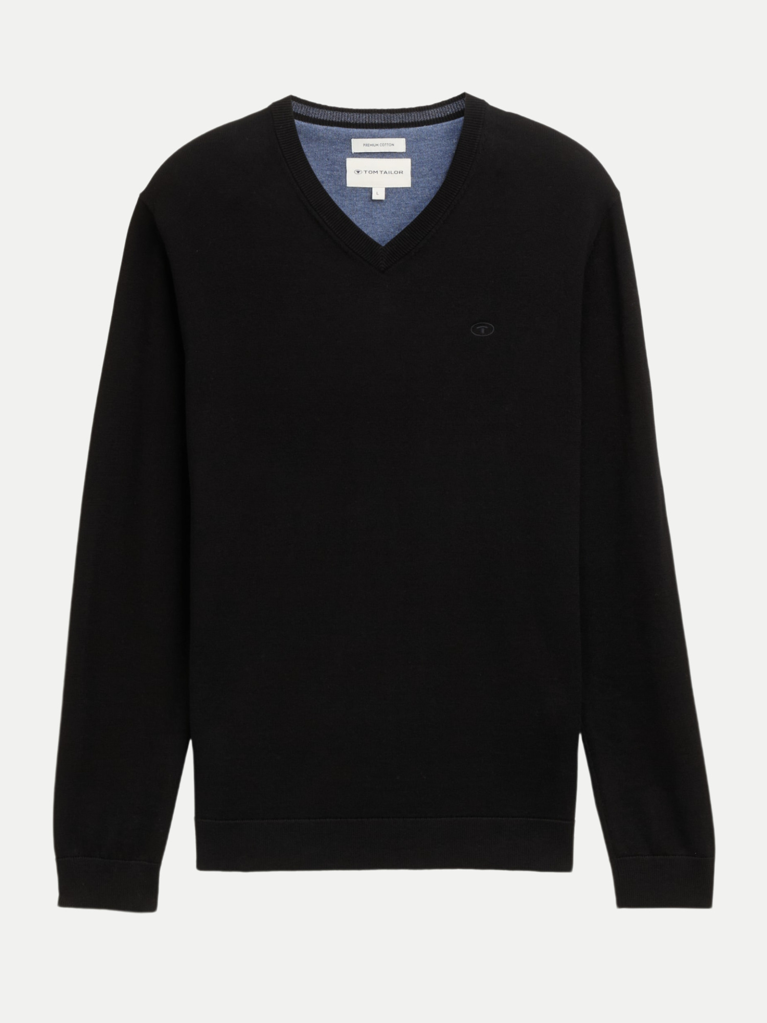 Regular-Fit Strickpullover Schwarz L