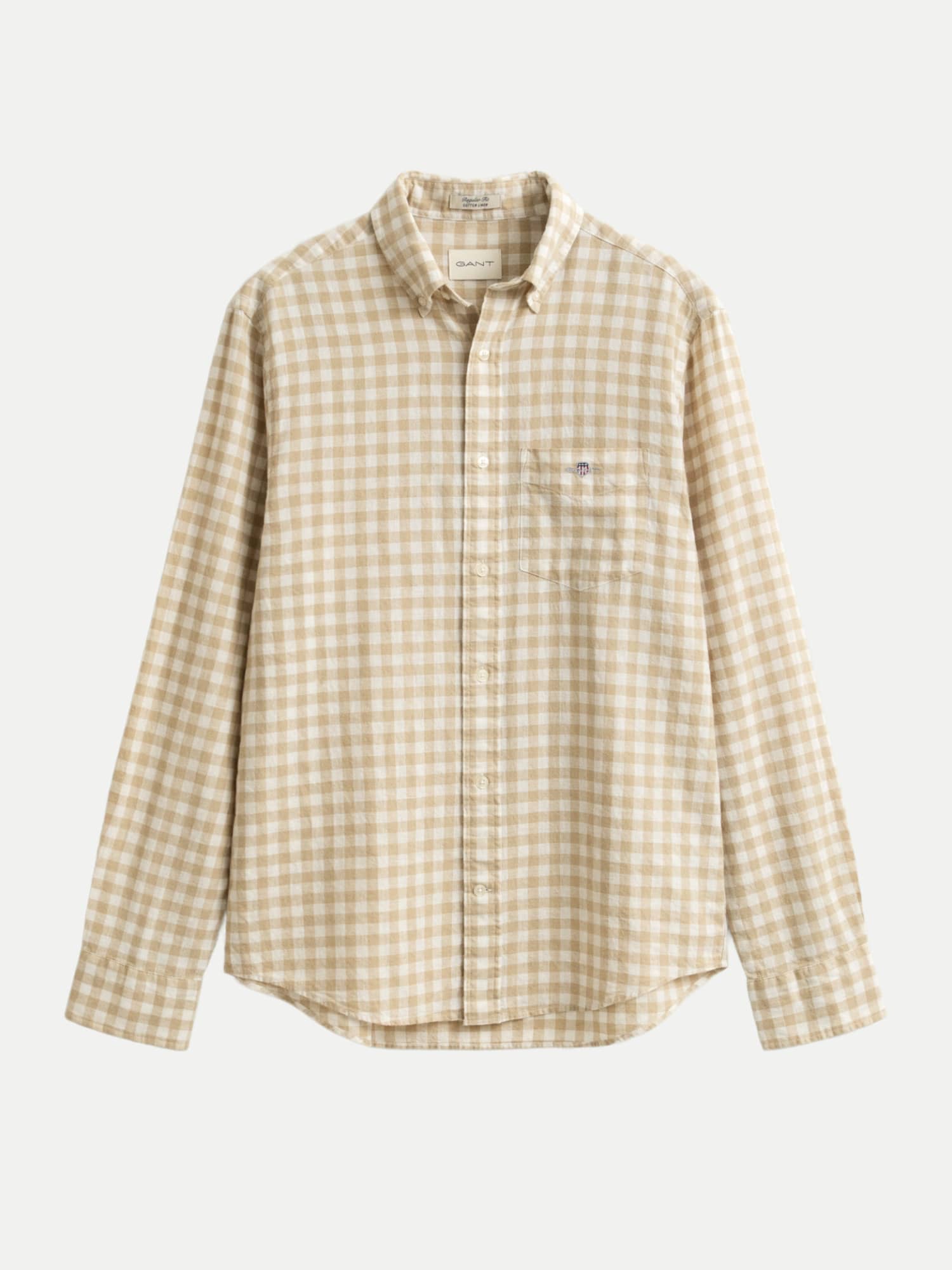 Gant Leinenhemd Regular-Fit Beige S