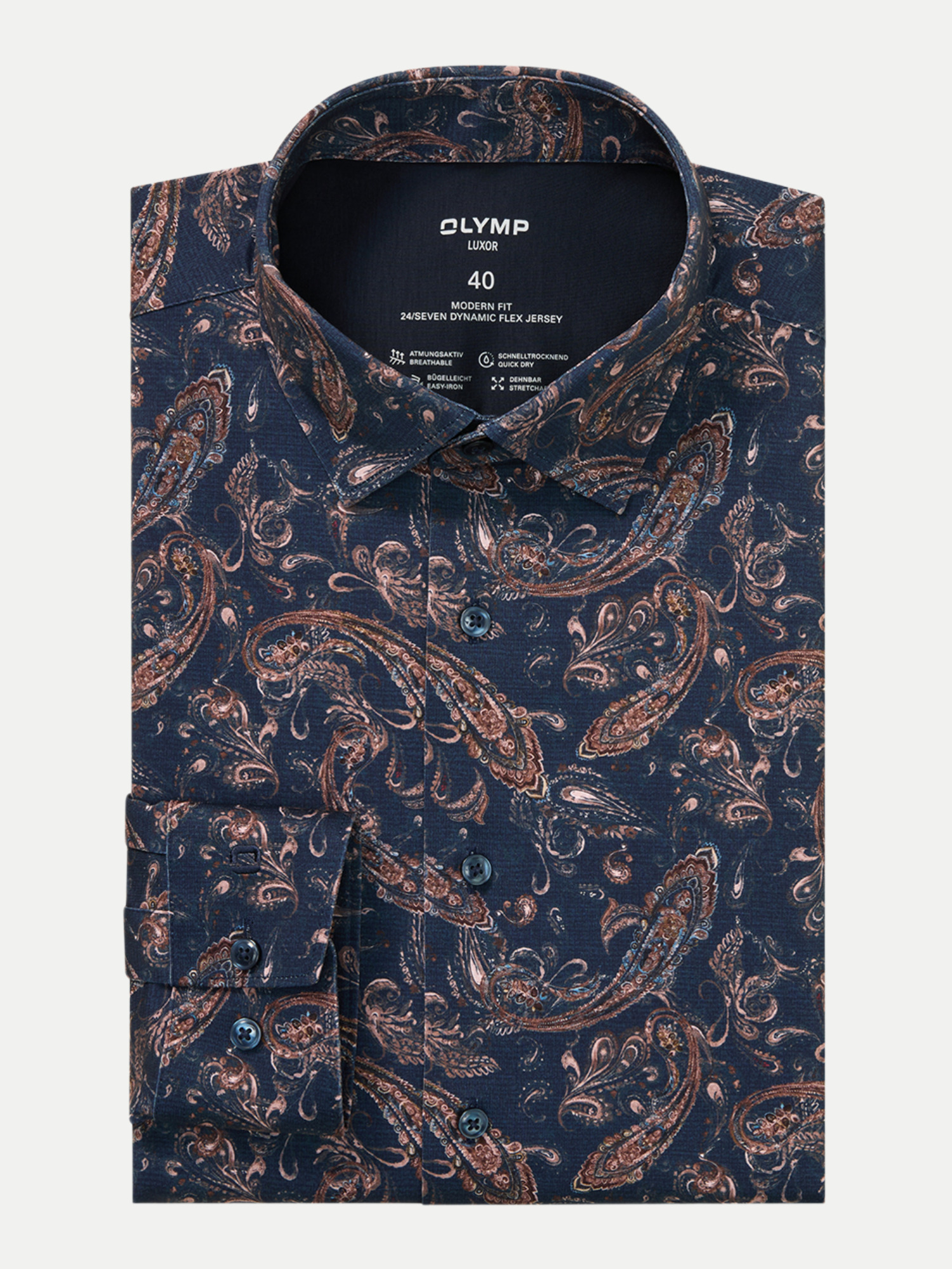 Olymp Hemd Luxor 24/Seven Blau 42