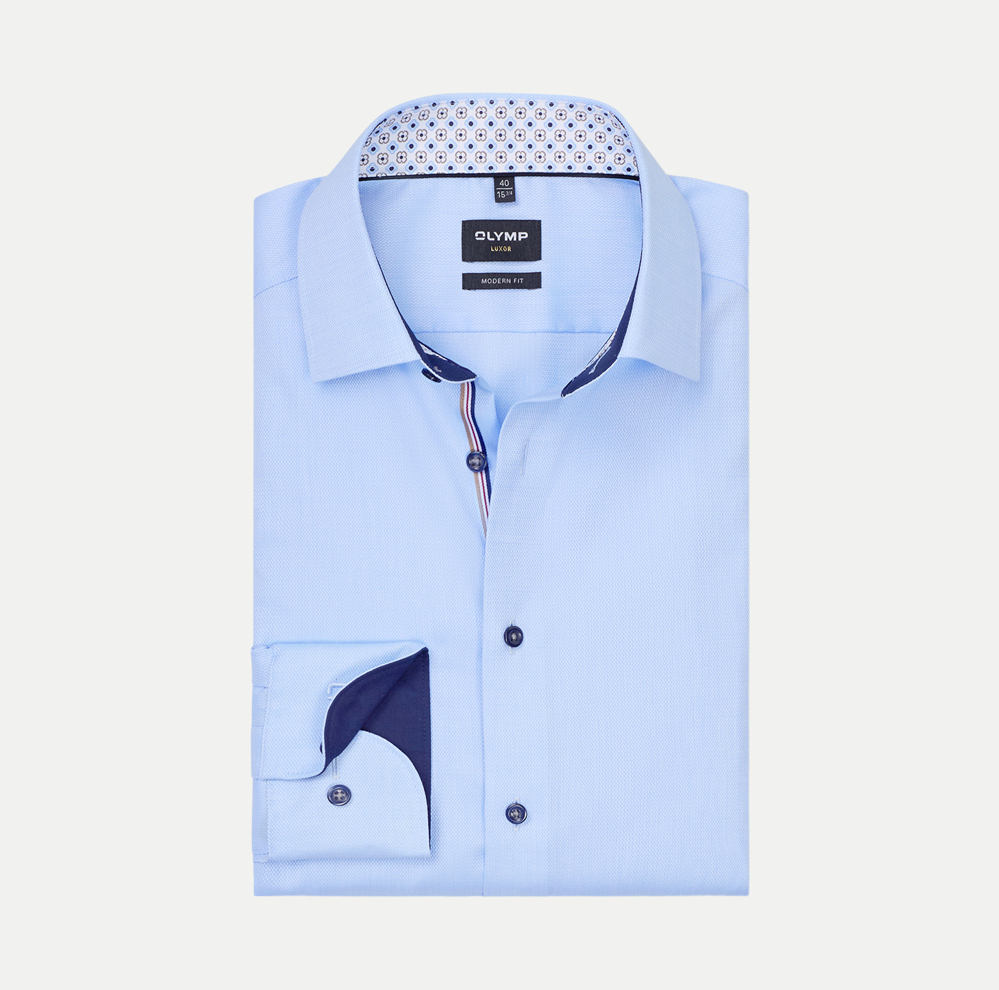 Olymp Slim-Fit Hemd Blau 44