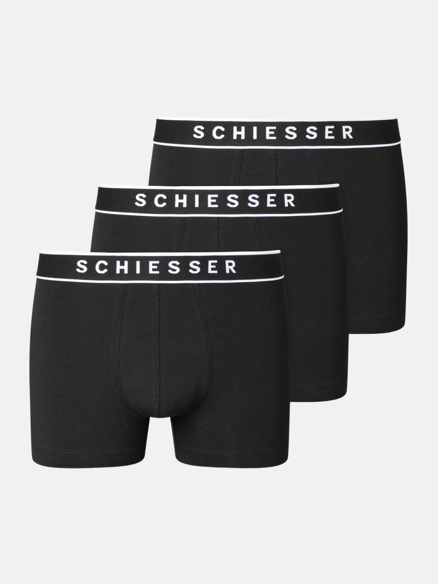 Schiesser 3PACK Shorts Schwarz XL