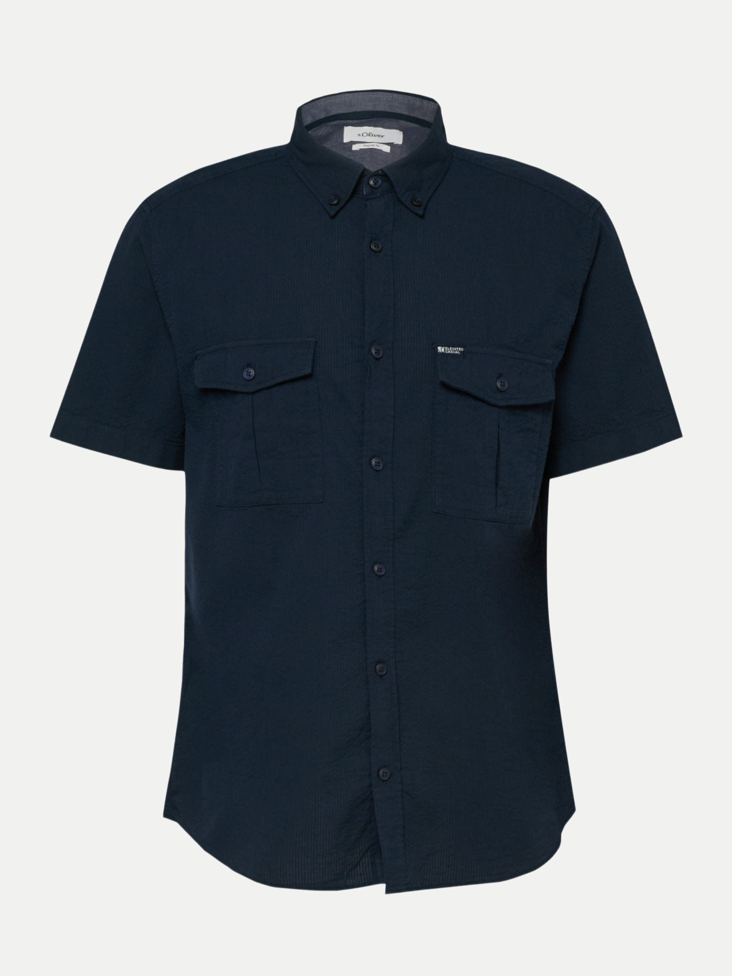 RED LABEL Kurzarmhemd im Regular Fit Blau L
