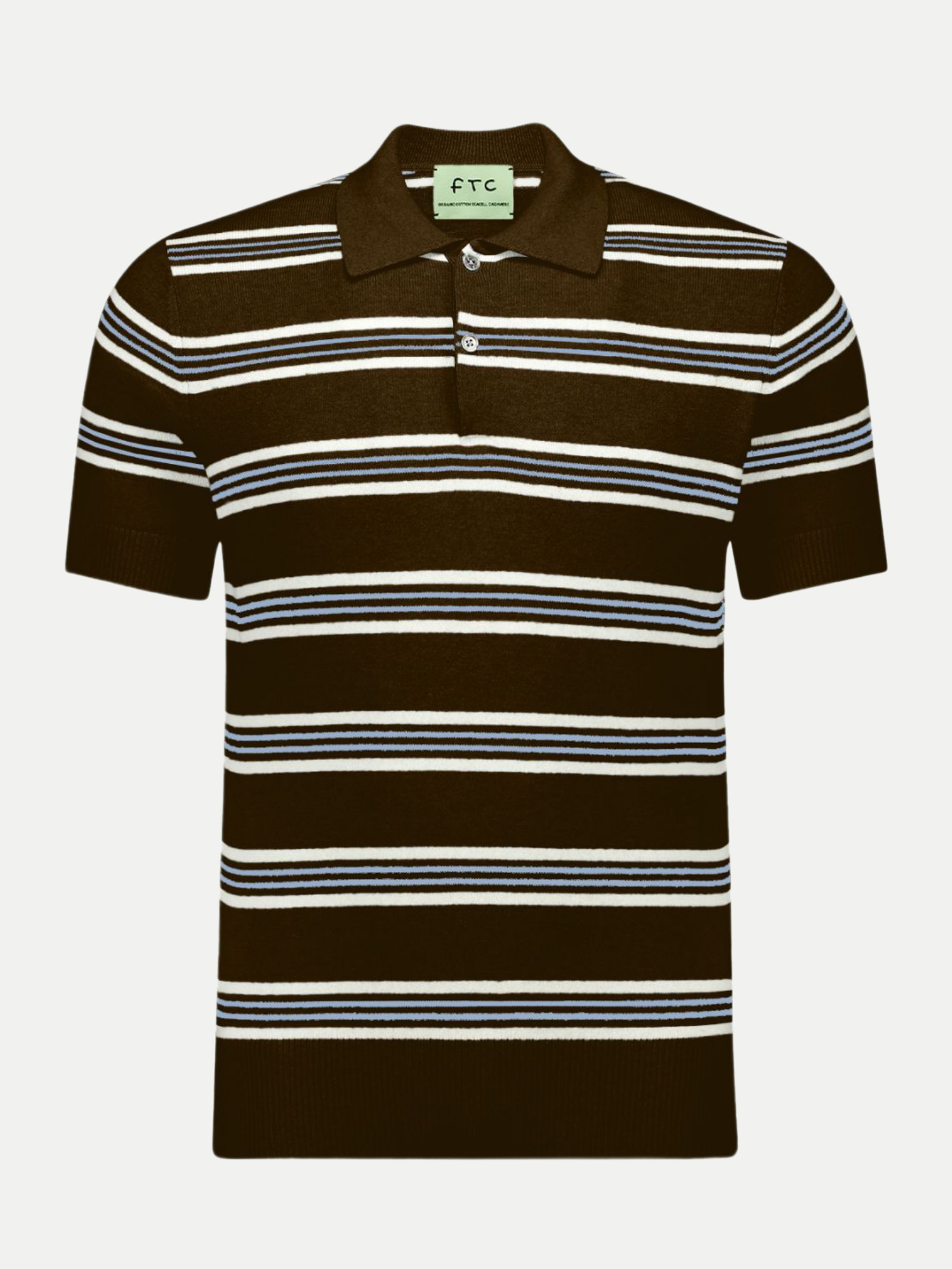 Strickpolo mit Kaschmiranteil Braun 50