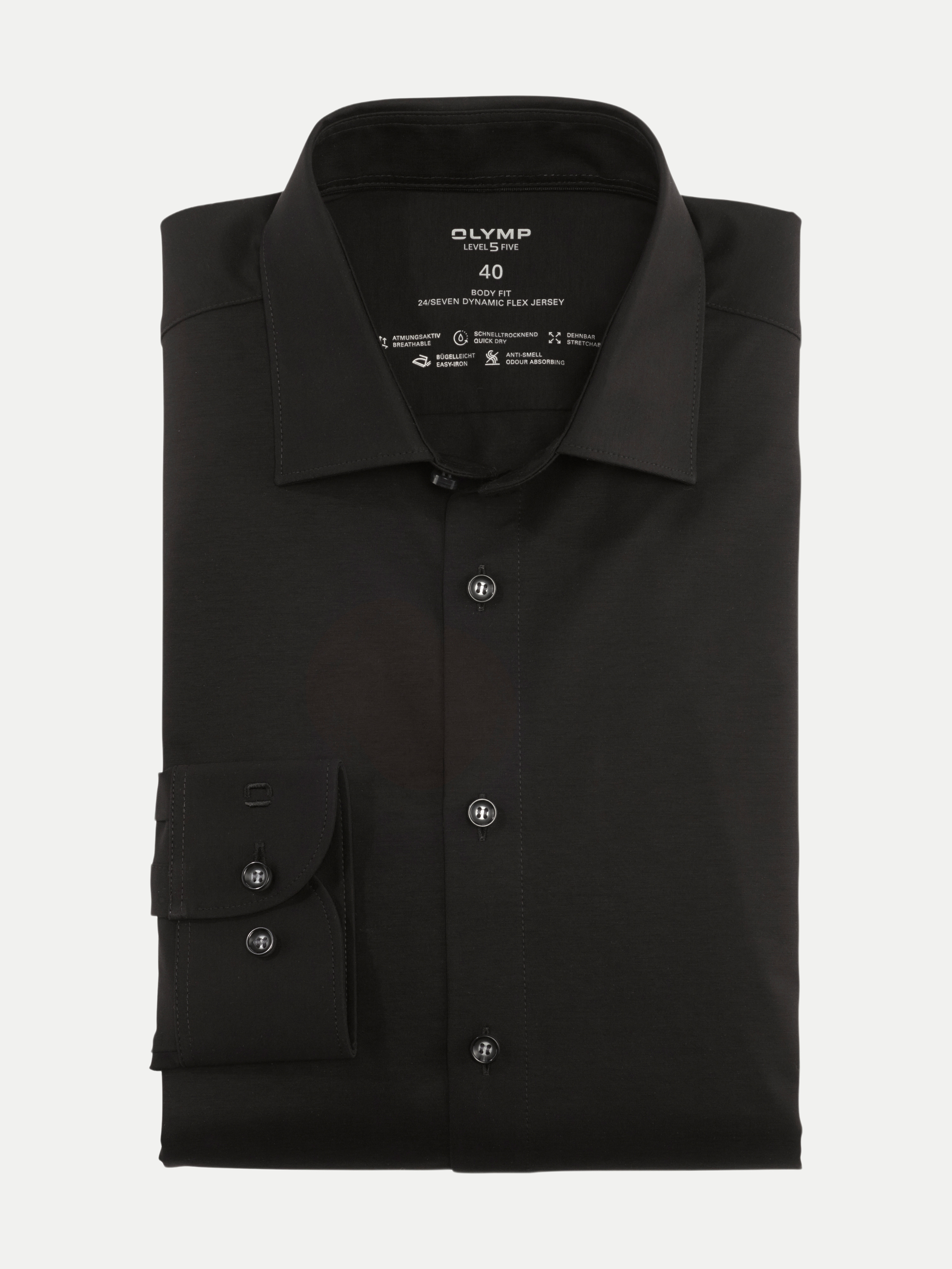 Businesshemd Level Five 24/Seven Schwarz 44