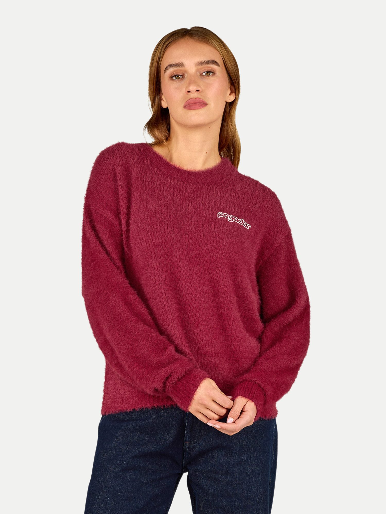 Oversized Teddy Sweatshirt Alicante Pink S