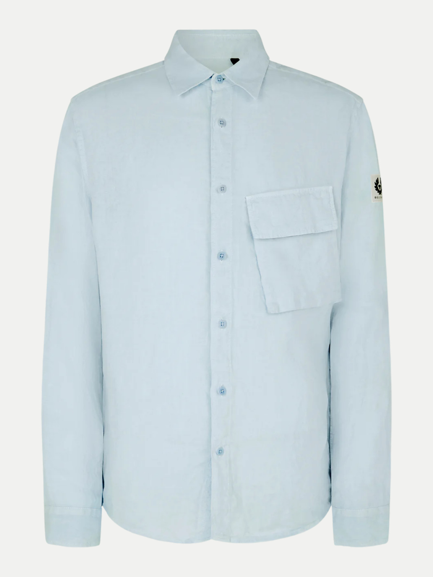 Belstaff Scale Leinenhemd Blau L