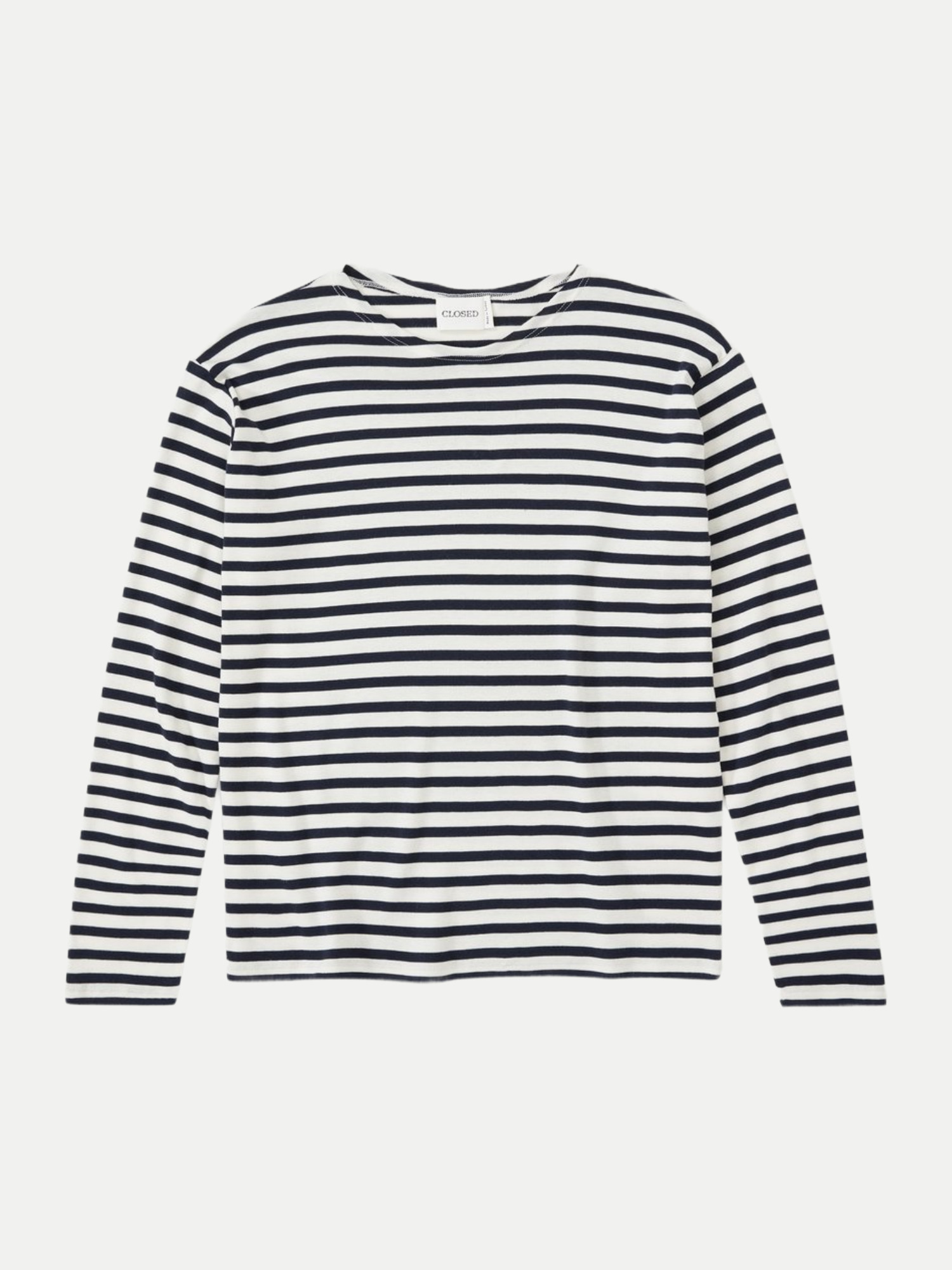 Gestreiftes Langarmshirt Blau L