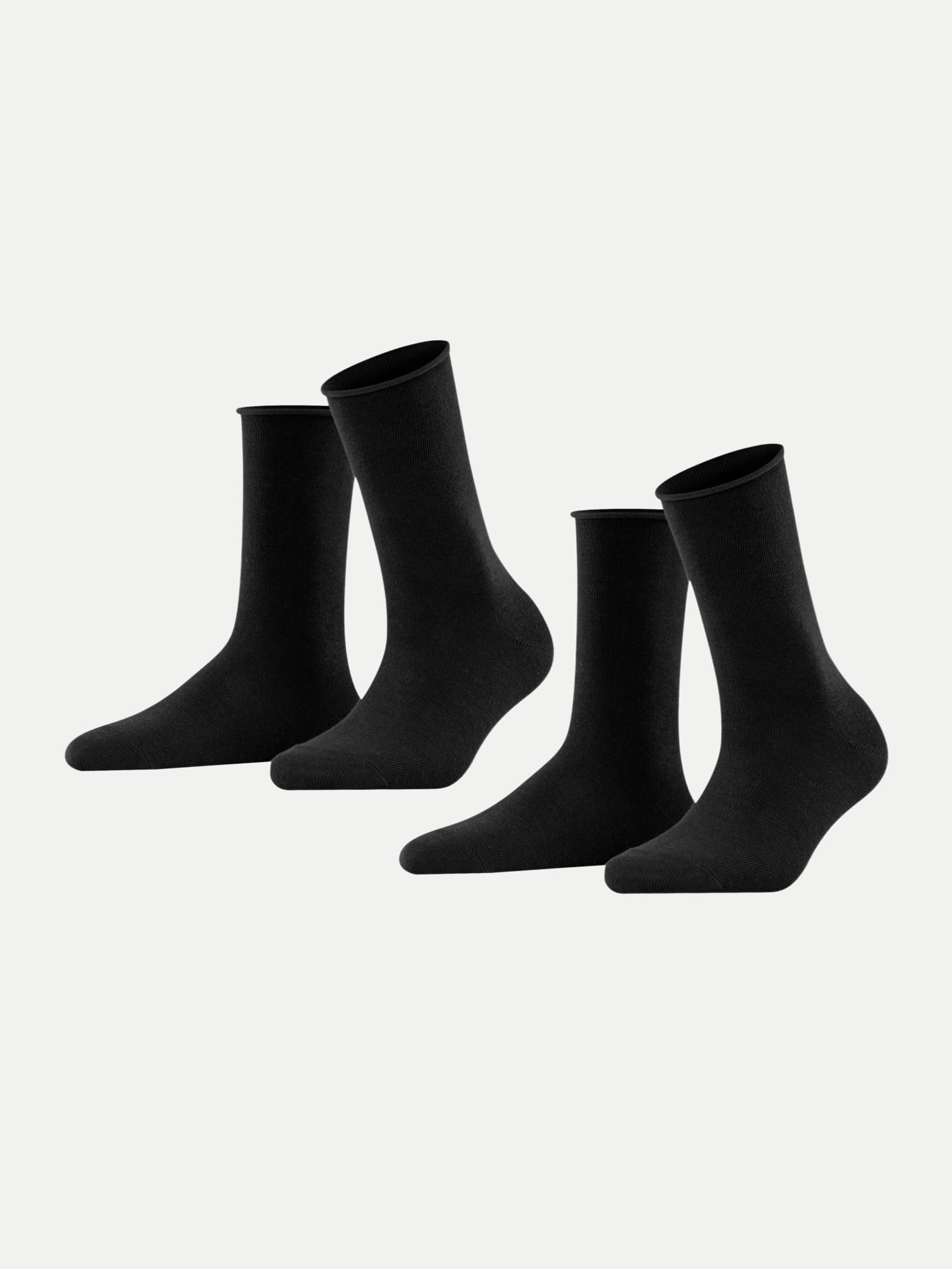 Socken 2er-Pack Happy Schwarz 39-42