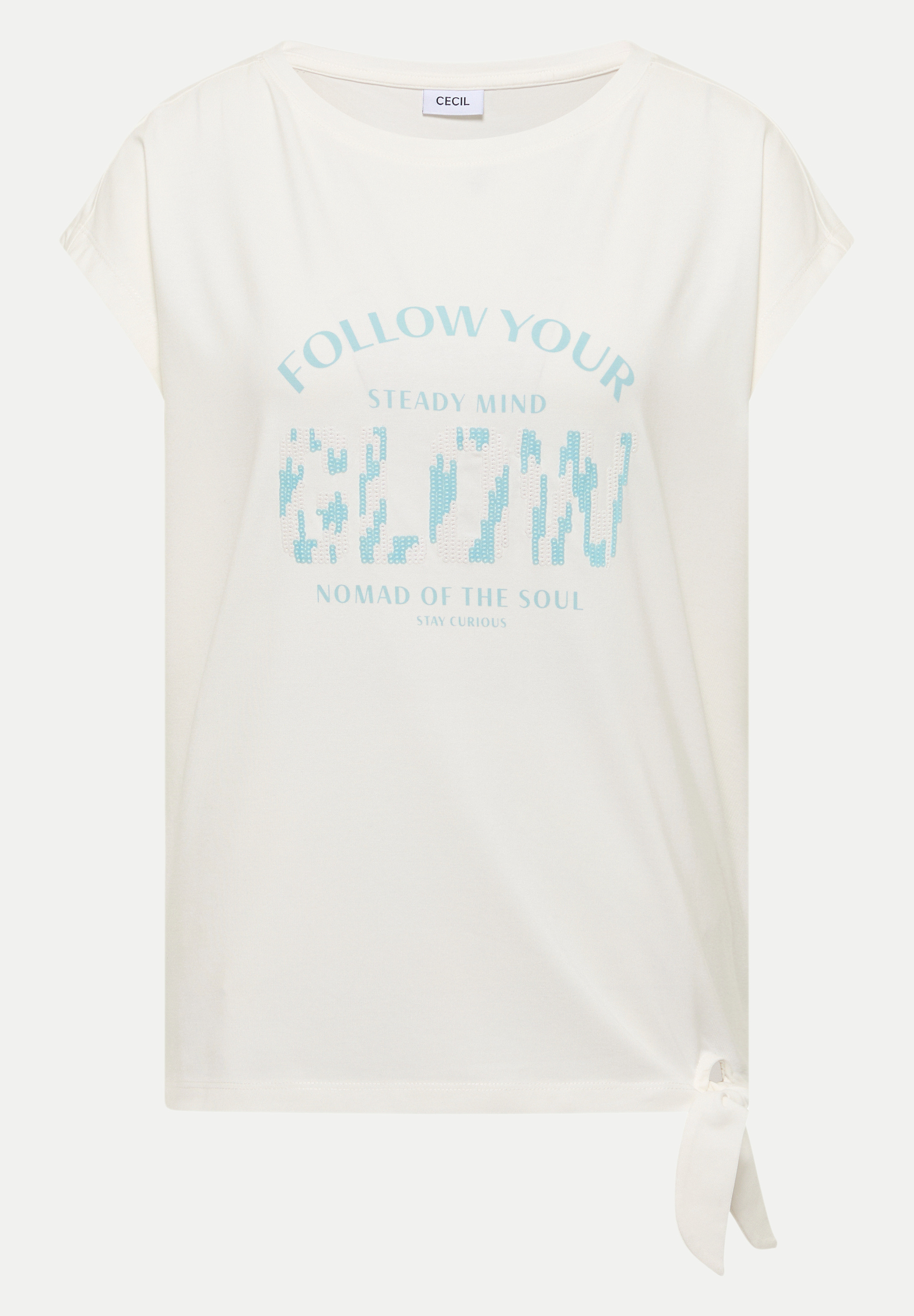 Sommershirt mit Knotendetail Weiß M