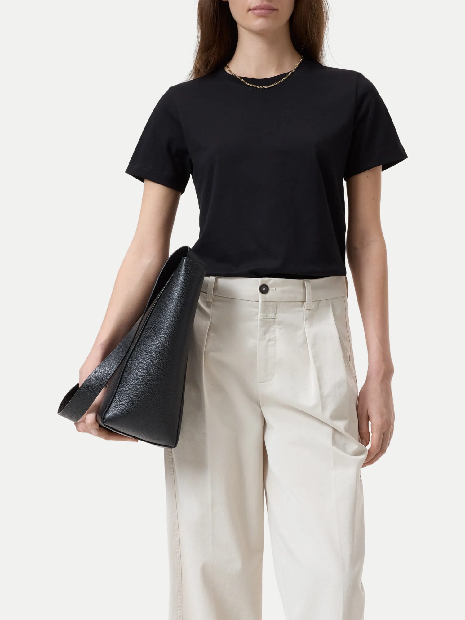 Closed Basic T-Shirt Schwarz XS
