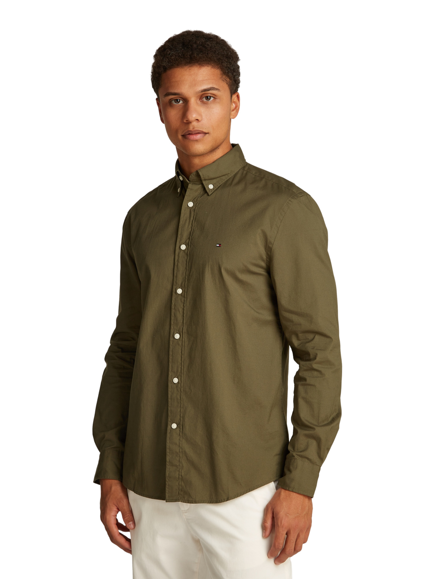 Hemd mit Button-Down Kragen Blau XL