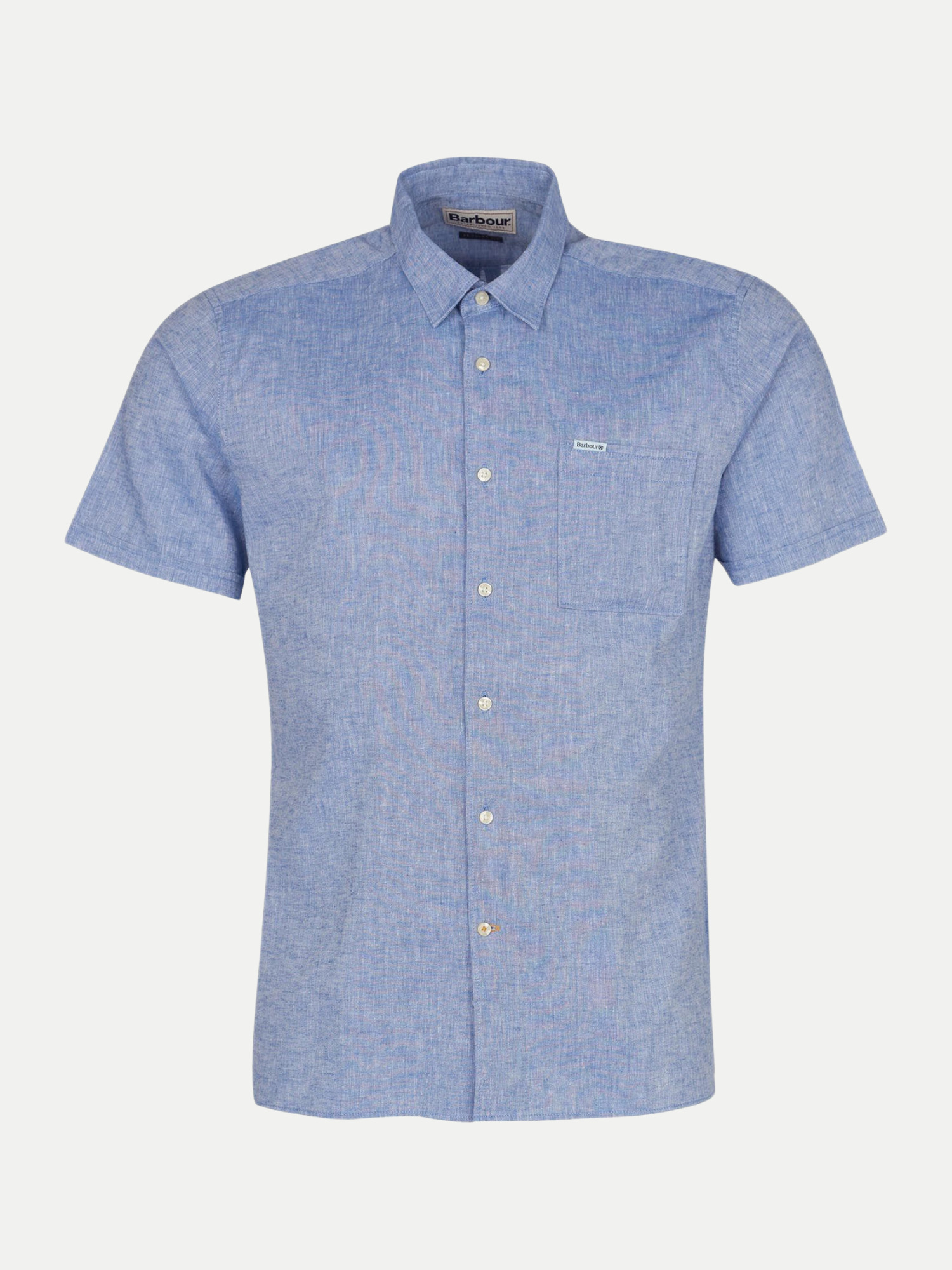 Barbour Kurzarmhemd Nelson Blau M