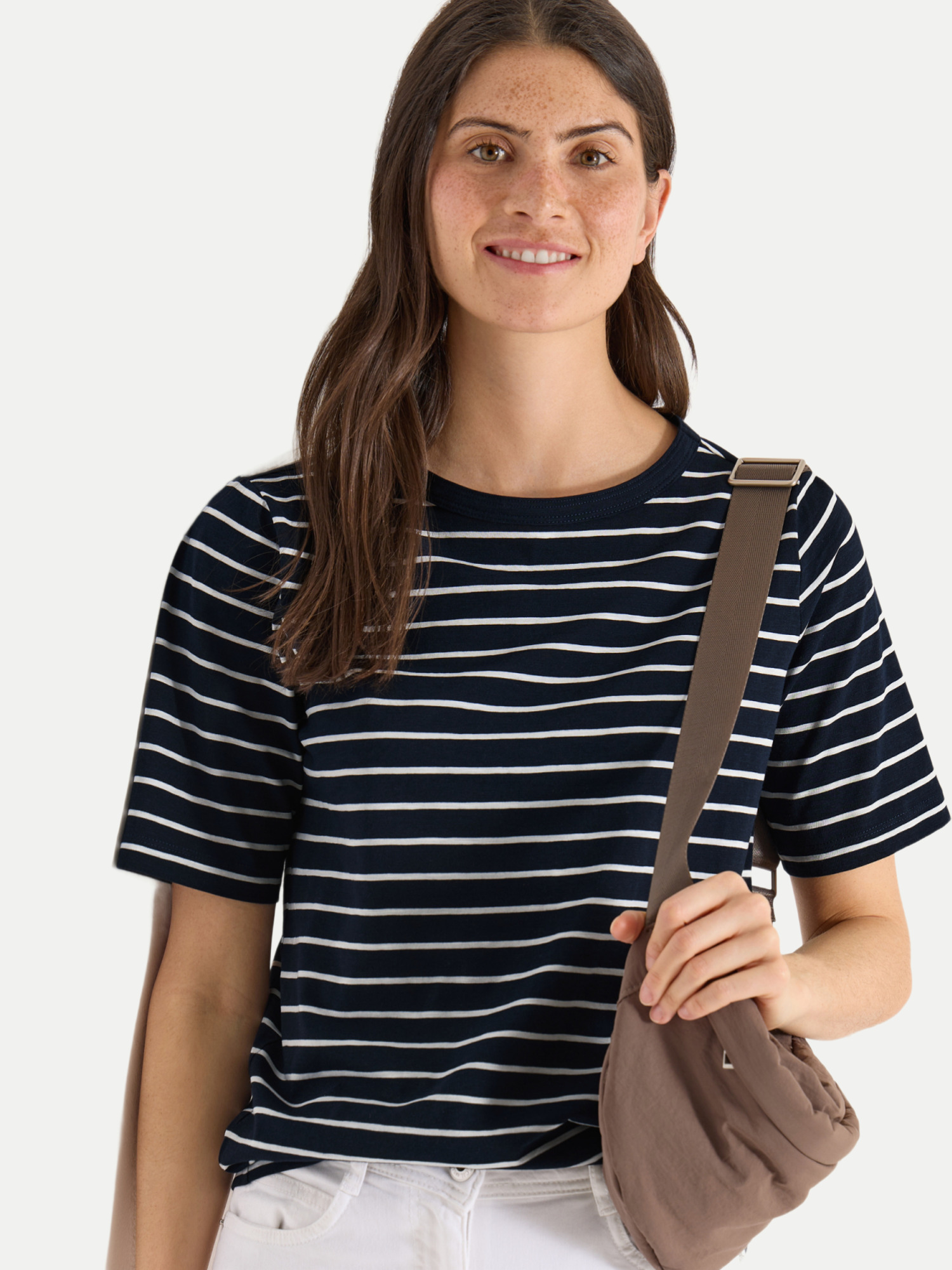 Cecil T-Shirt Gestreift Blau XL