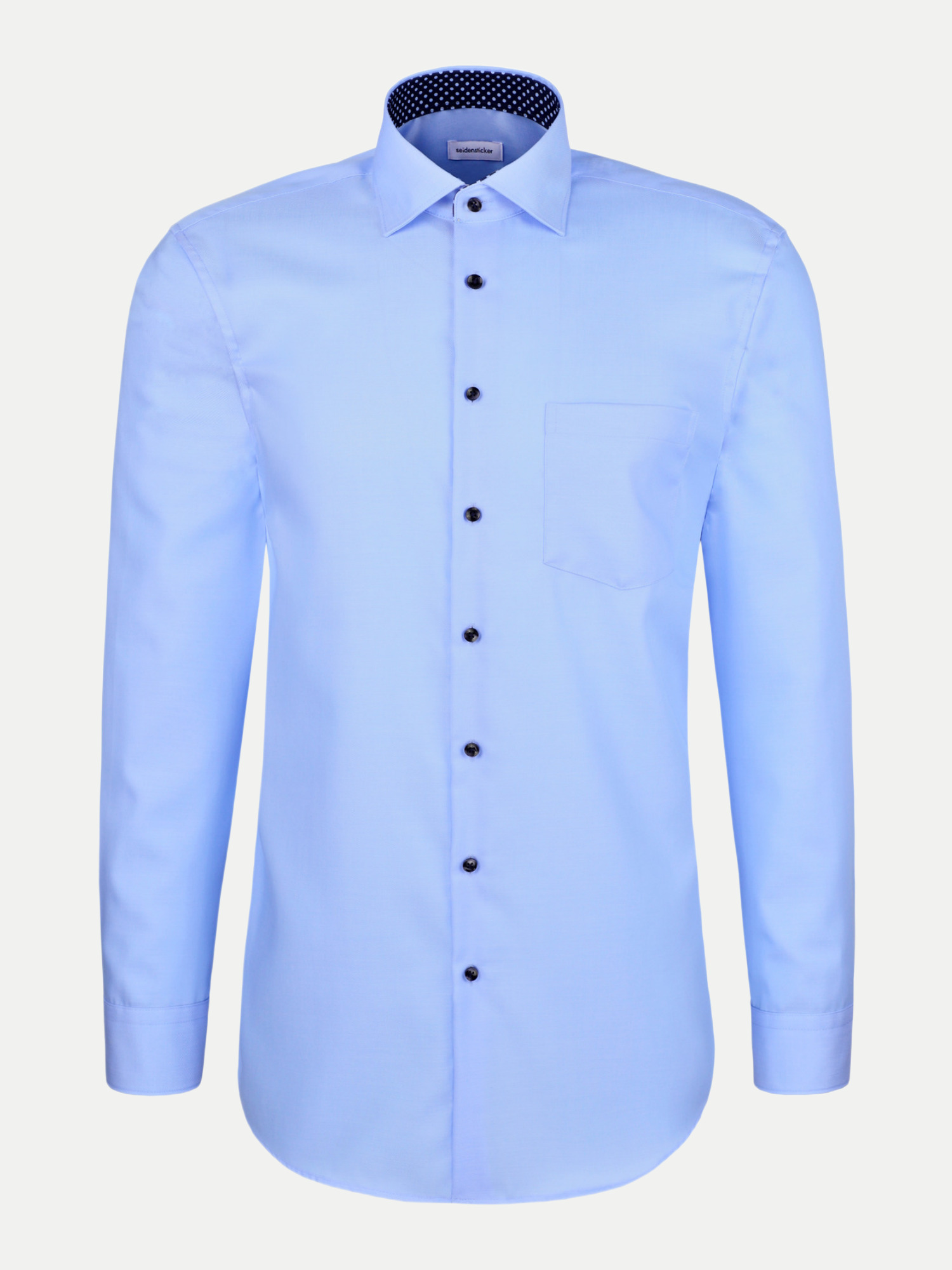 Seidensticker Hemd Patch 5 Blau 44