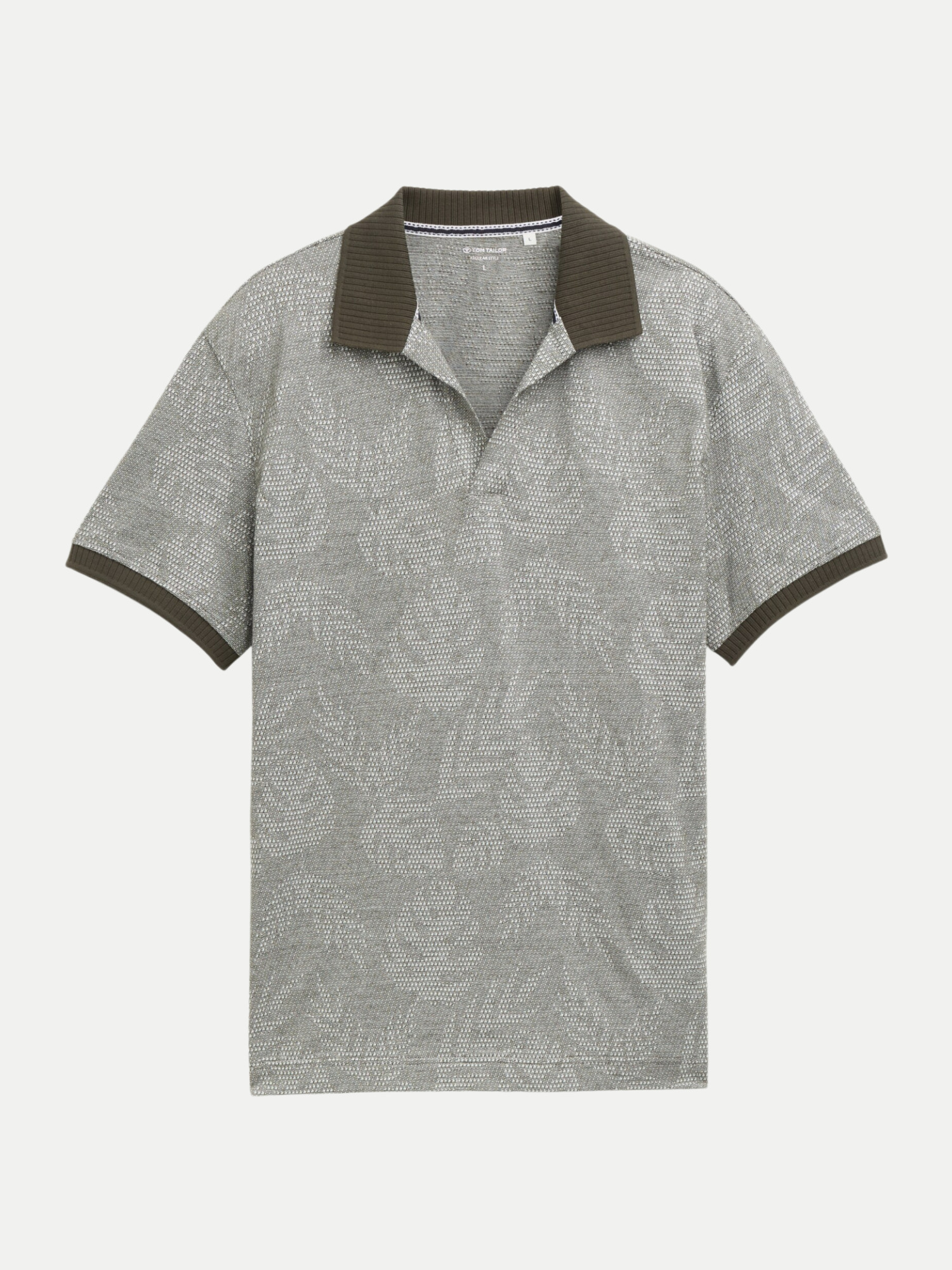 Jaquard polo Grau M