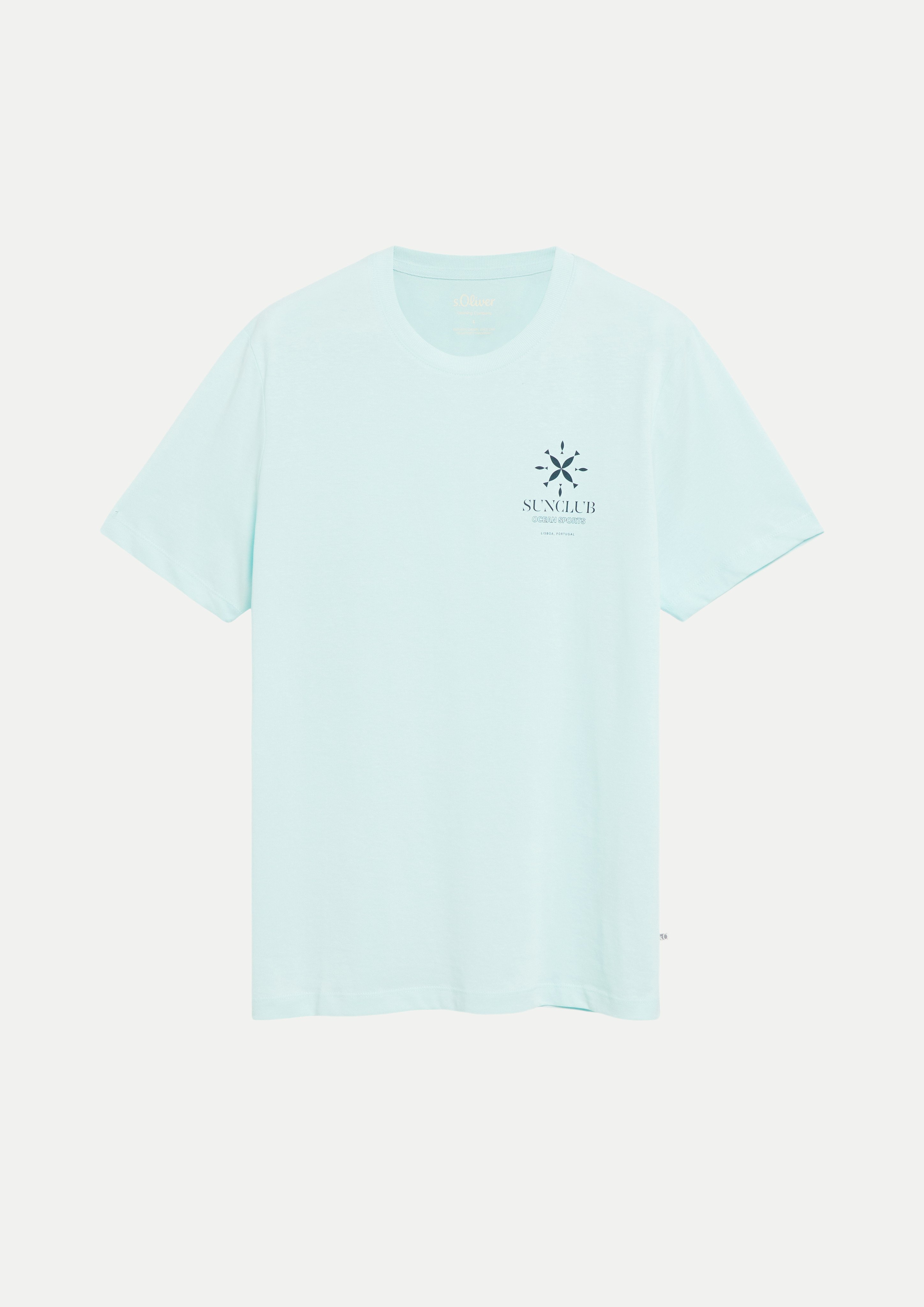RED LABEL T-Shirt mit Frontprint Weiß M