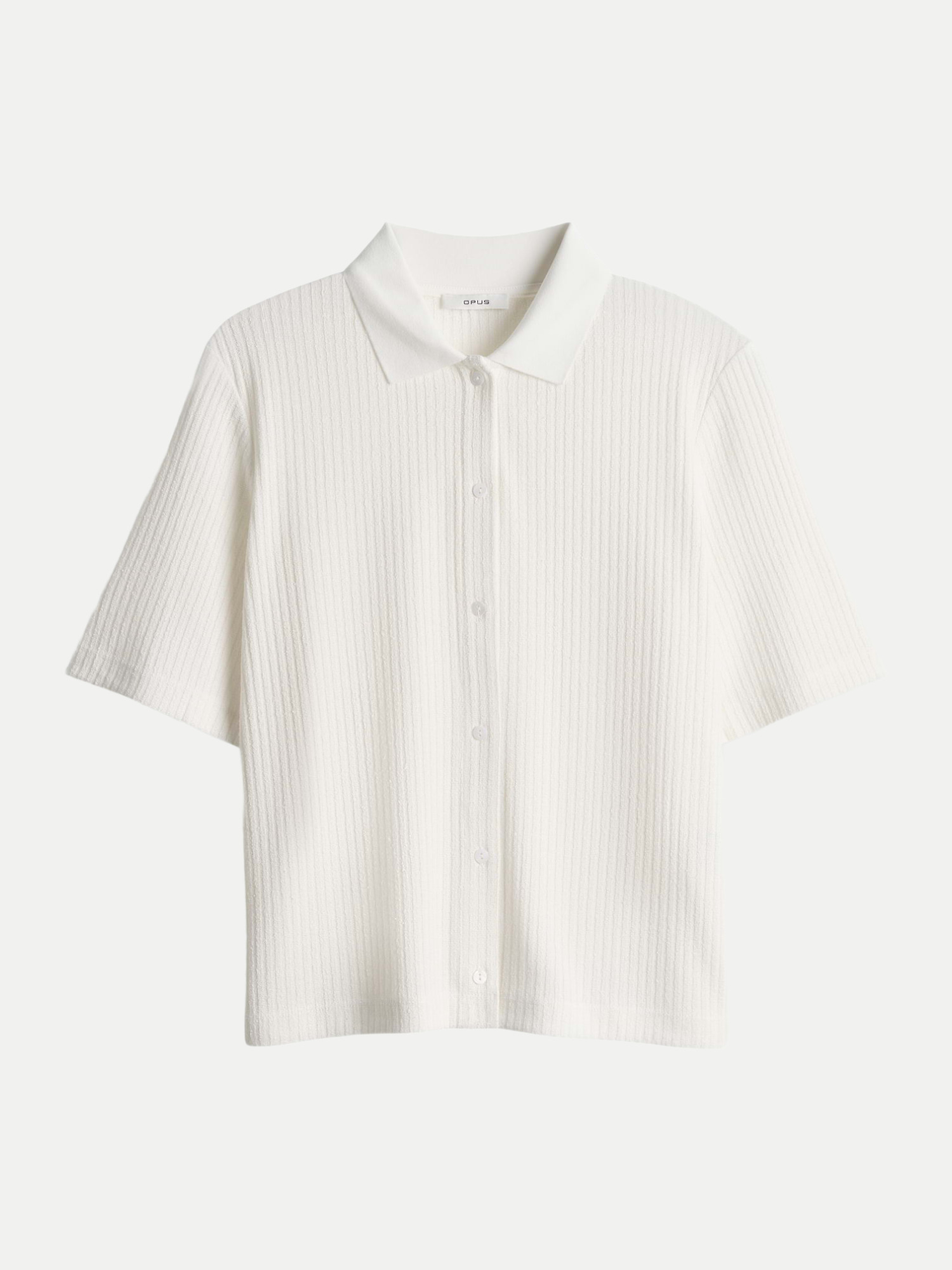 Poloshirt Somelli mit Rippstruktur Weiß 36