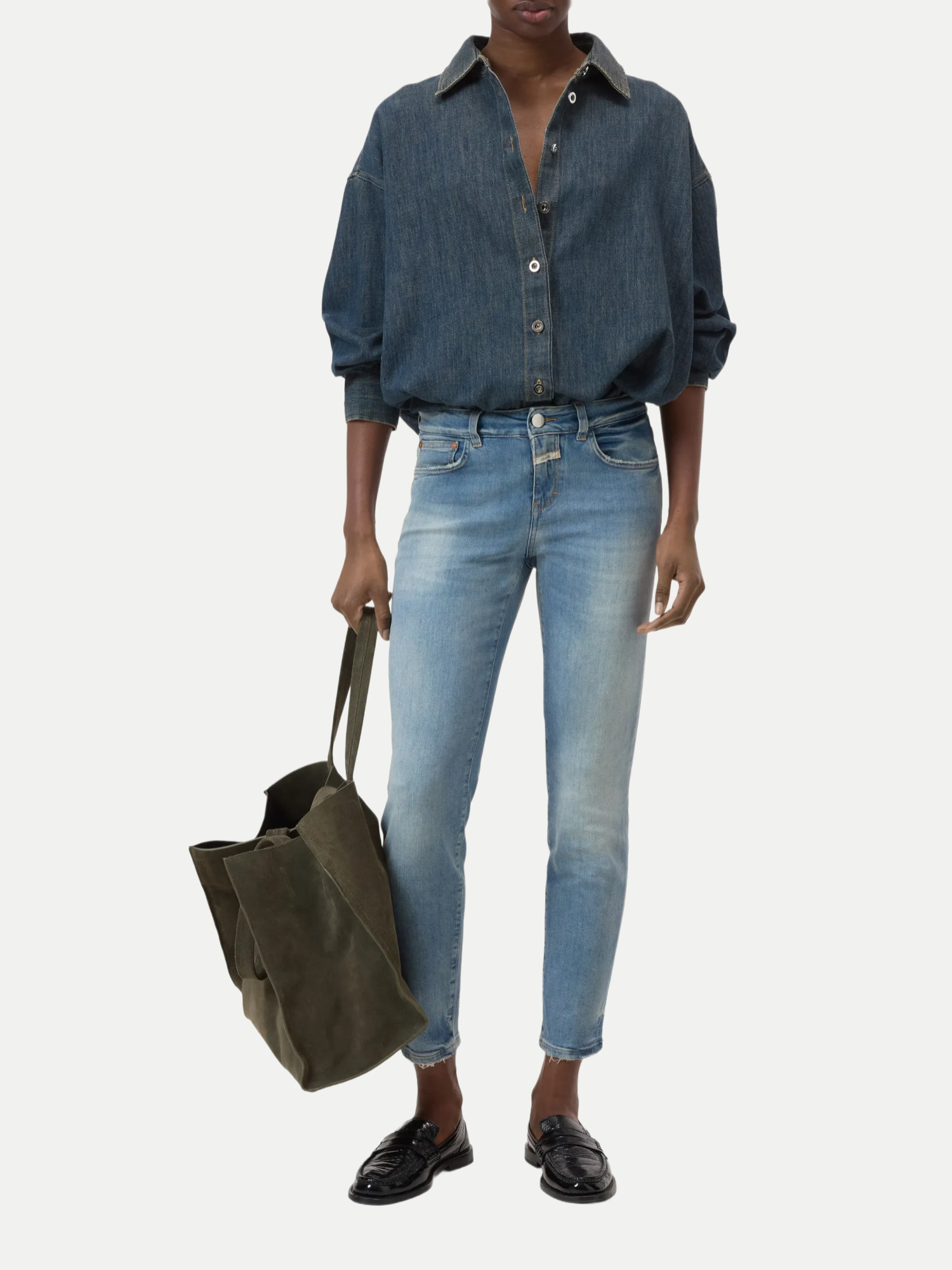 Skinny-Fit Jeans Baker Blau 27
